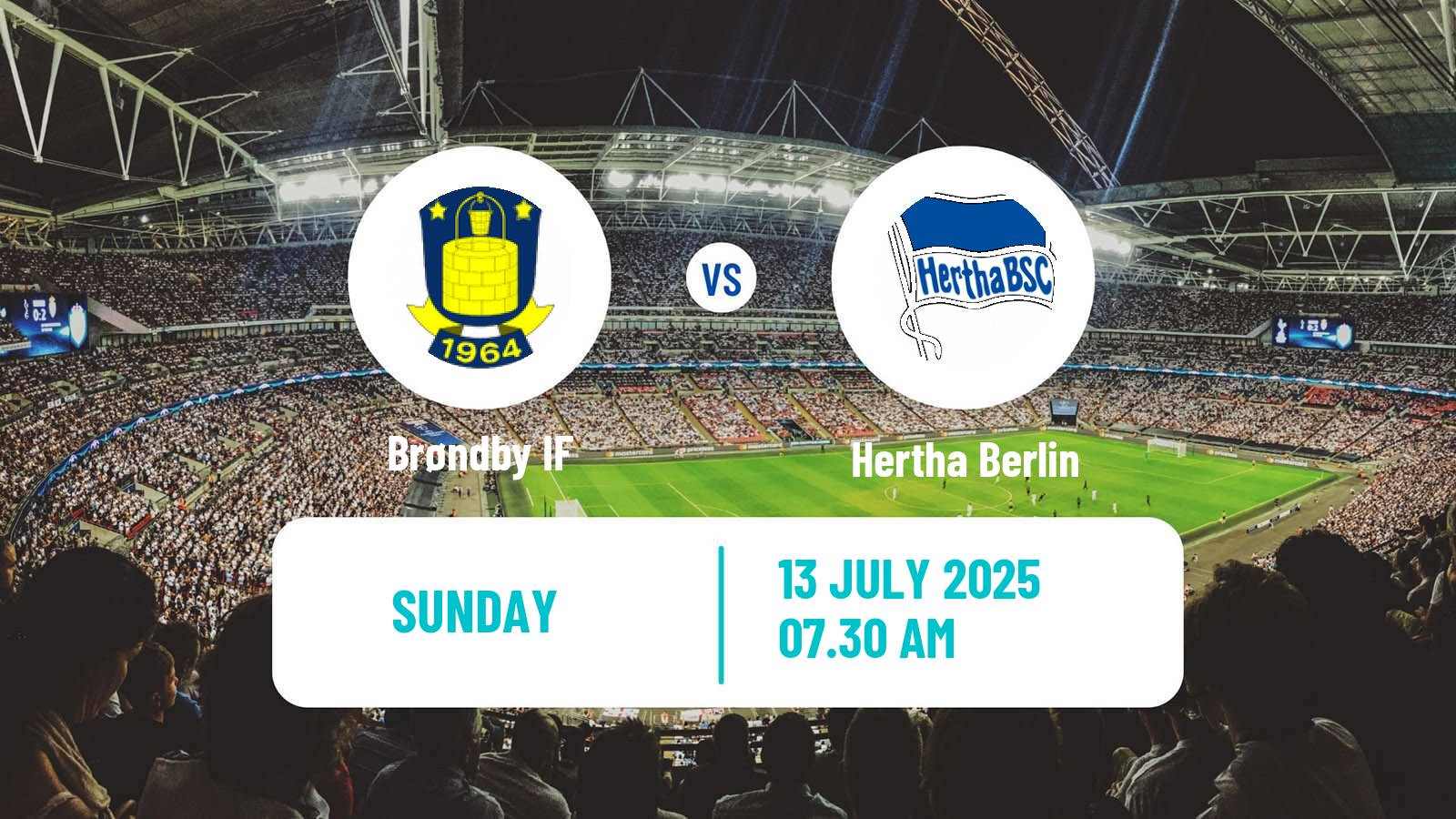 Soccer Club Friendly Brøndby - Hertha Berlin