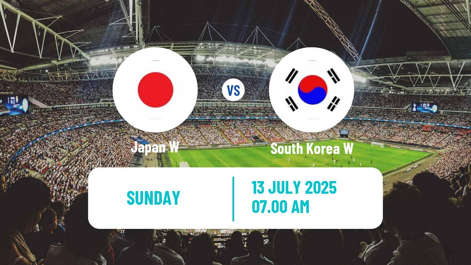 Soccer EAFF E-1 Women Japan W - South Korea W