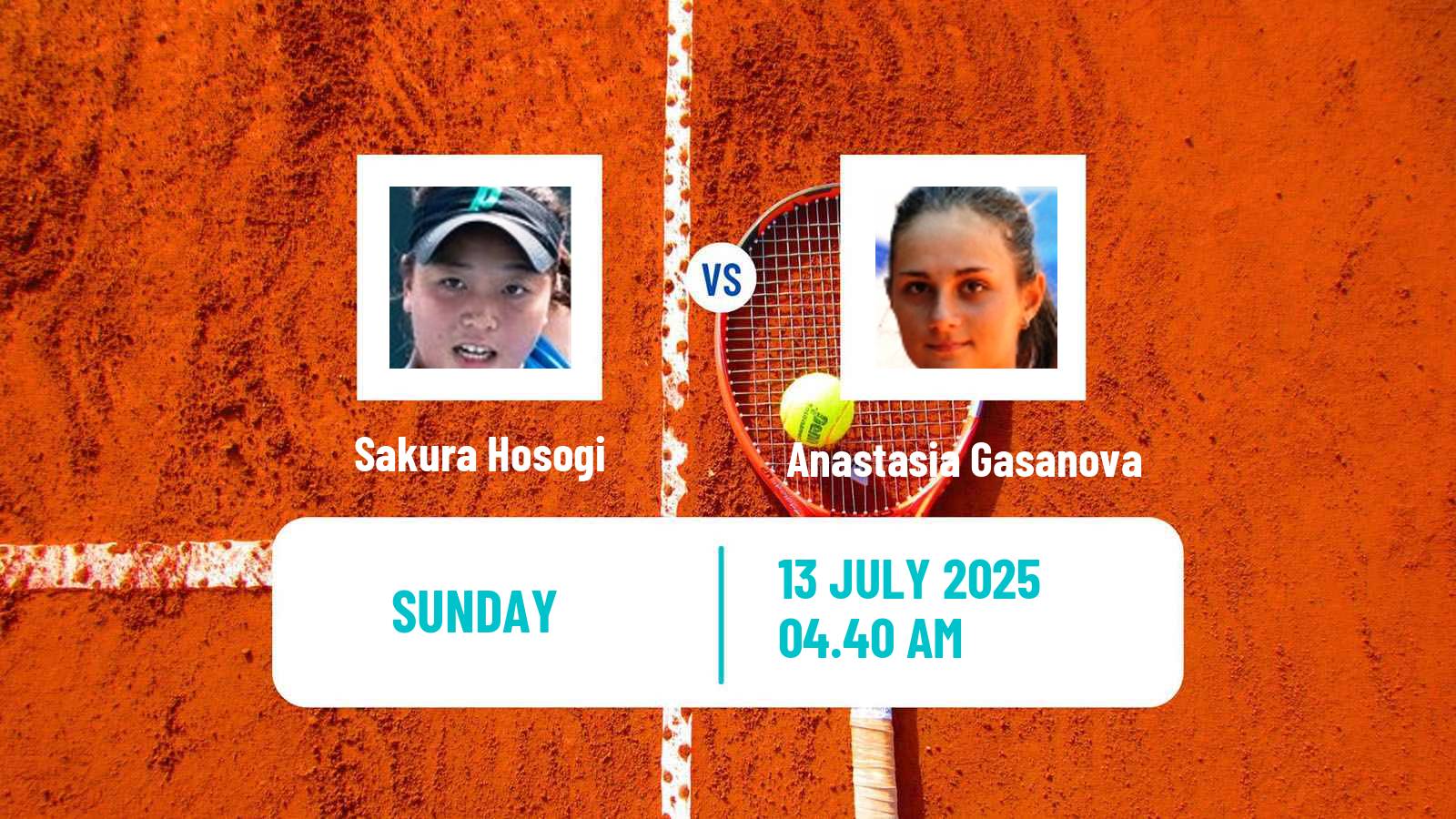Tennis ITF W35 Monastir Women Sakura Hosogi - Anastasia Gasanova