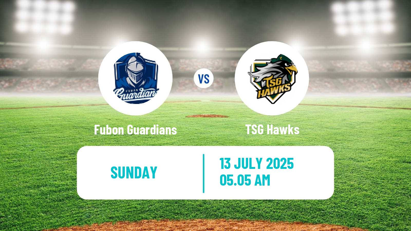 Baseball Taiwan CPBL Fubon Guardians - TSG Hawks