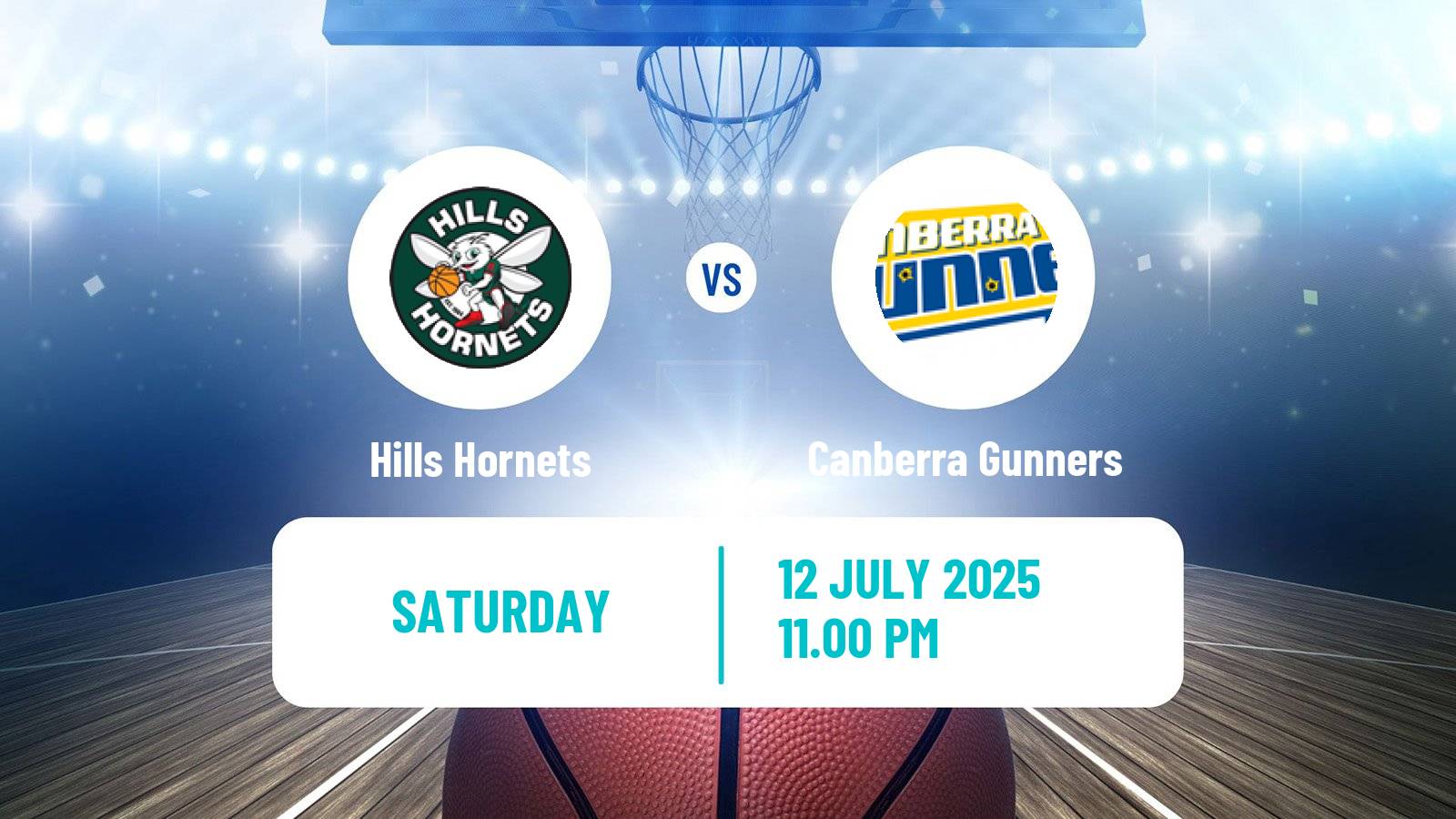 Basketball Australian NBL1 East Hills Hornets - Canberra Gunners