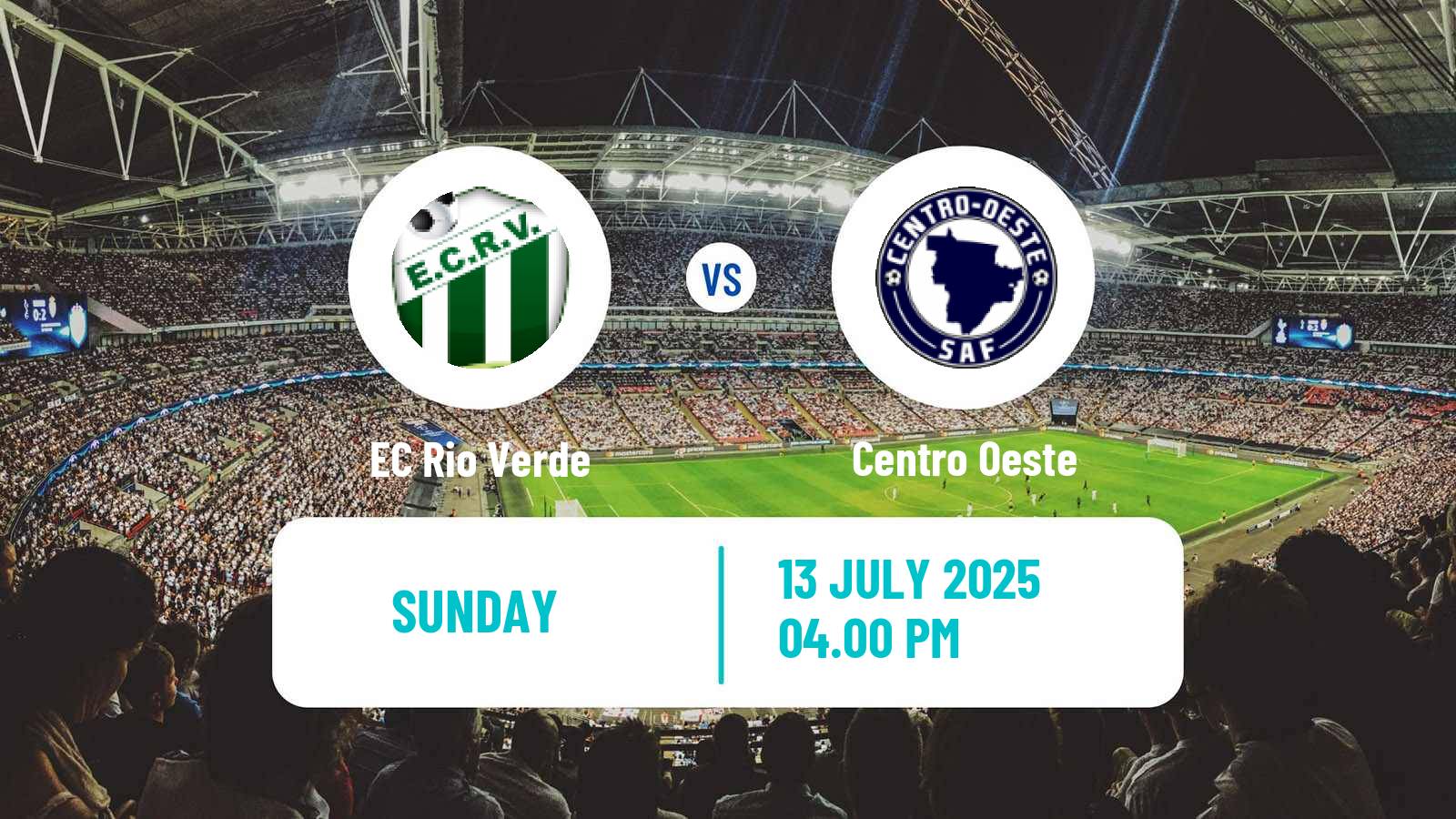 Soccer Brazilian Campeonato Goiano 2 Rio Verde - Centro Oeste