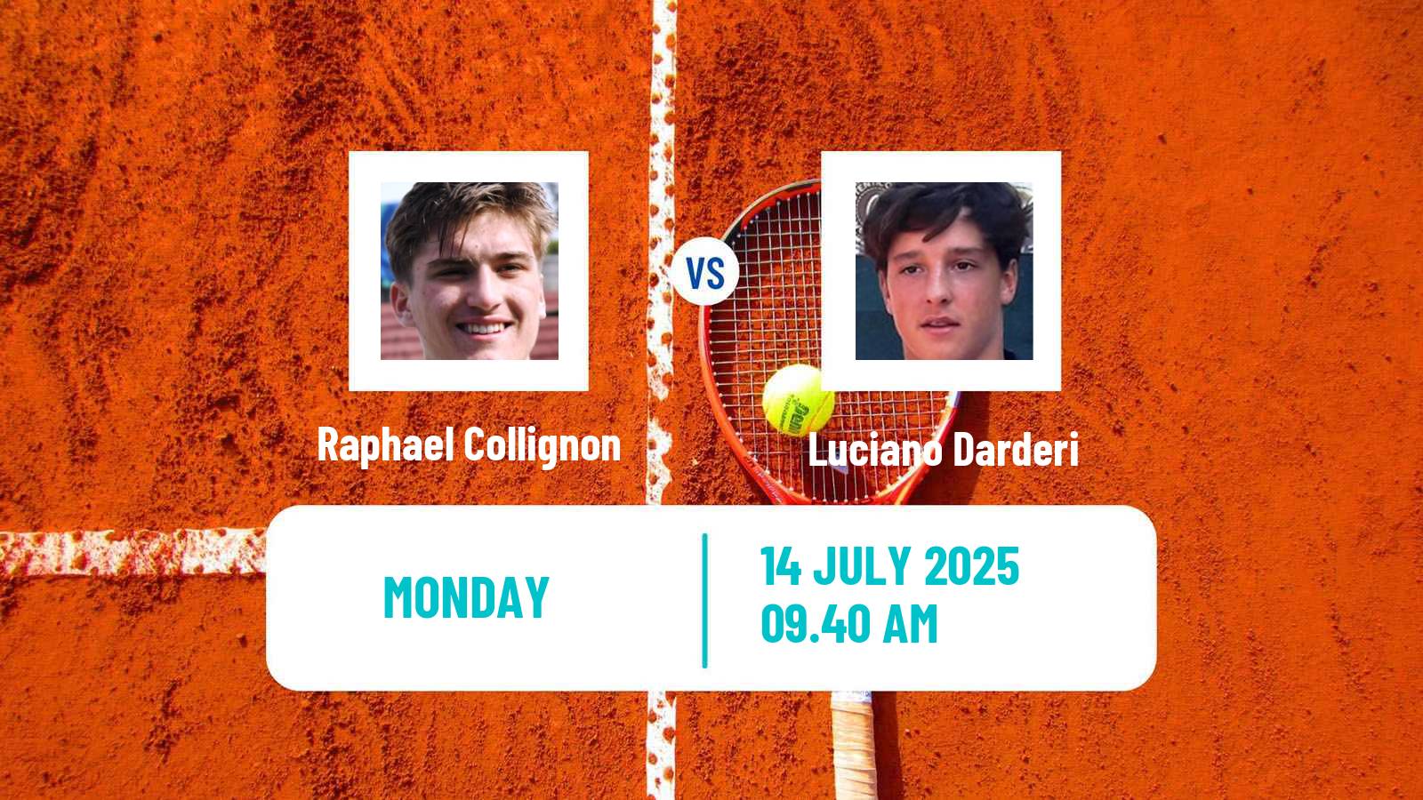 Tennis ATP Bastad Raphael Collignon - Luciano Darderi