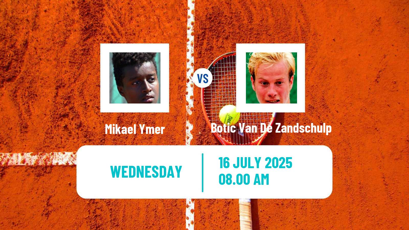 Tennis ATP Bastad Mikael Ymer - Botic Van De Zandschulp