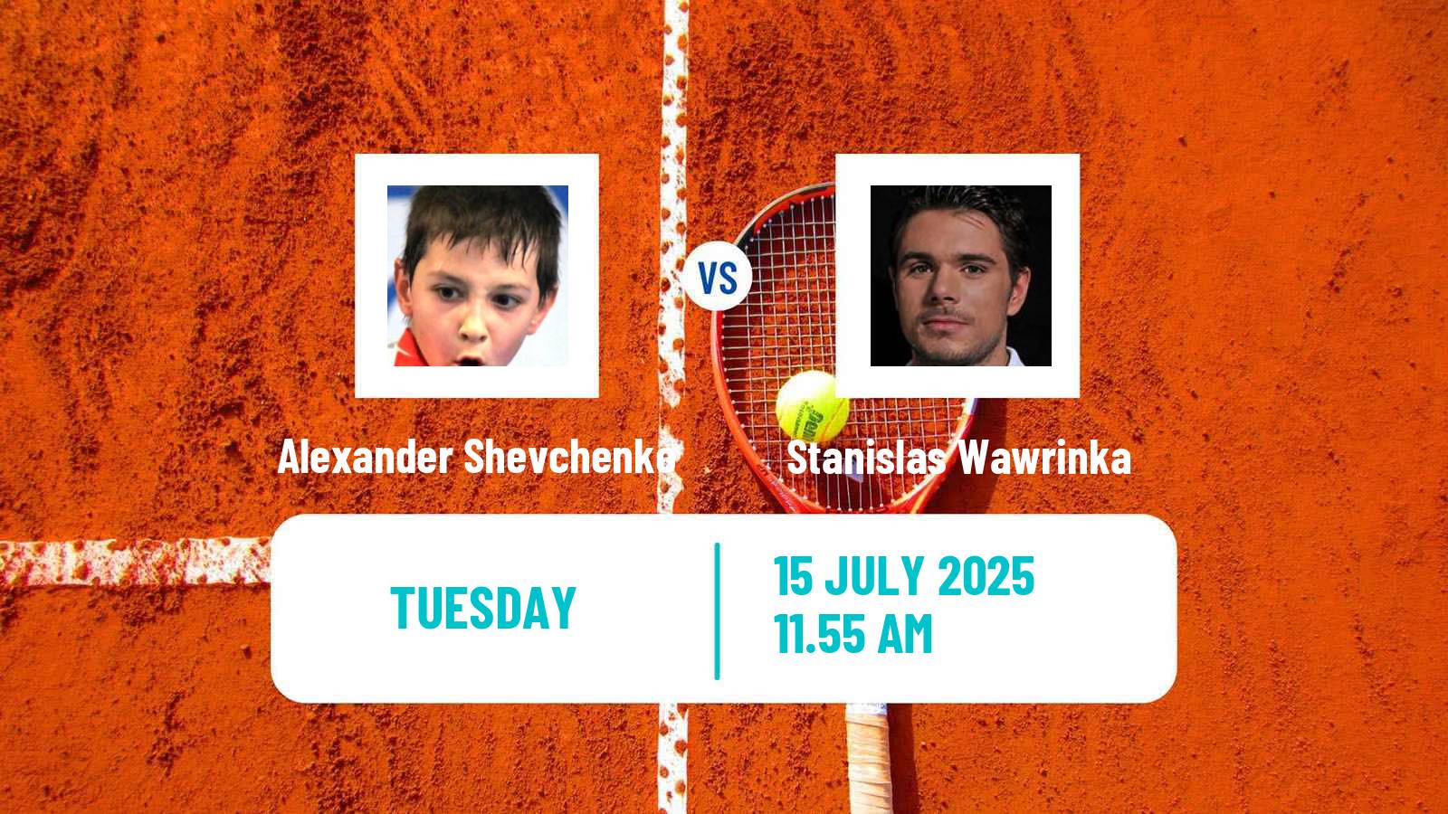 Tennis ATP Gstaad Alexander Shevchenko - Stanislas Wawrinka