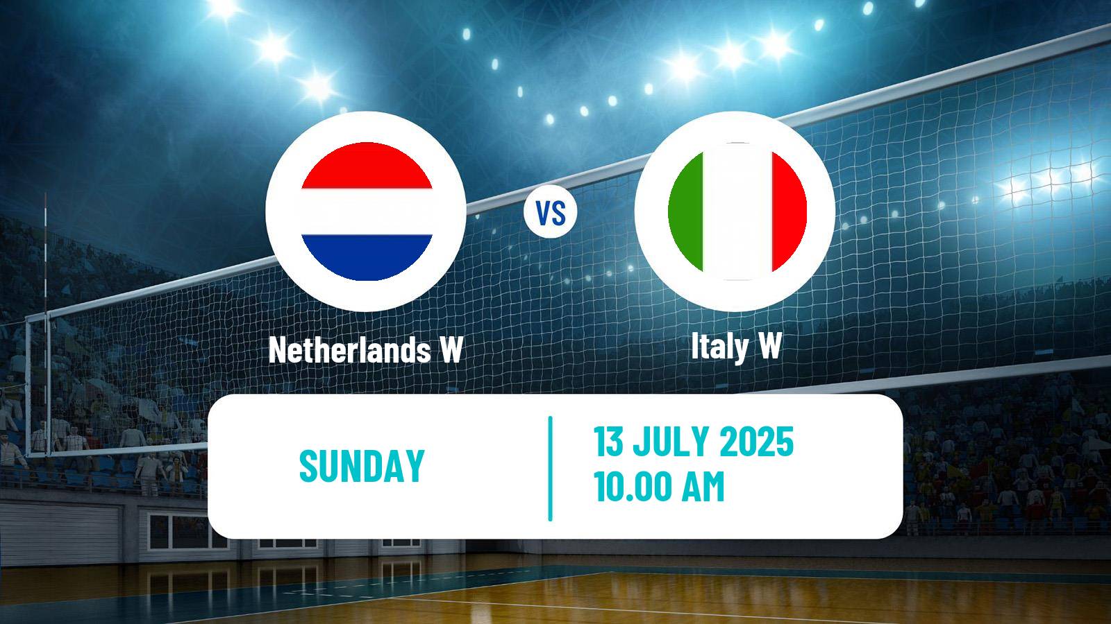 Volleyball Nations League Volleyball Women Netherlands W - Italy W