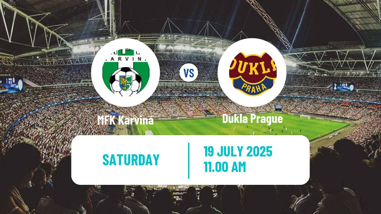 Soccer Czech 1 Liga Karviná - Dukla Prague
