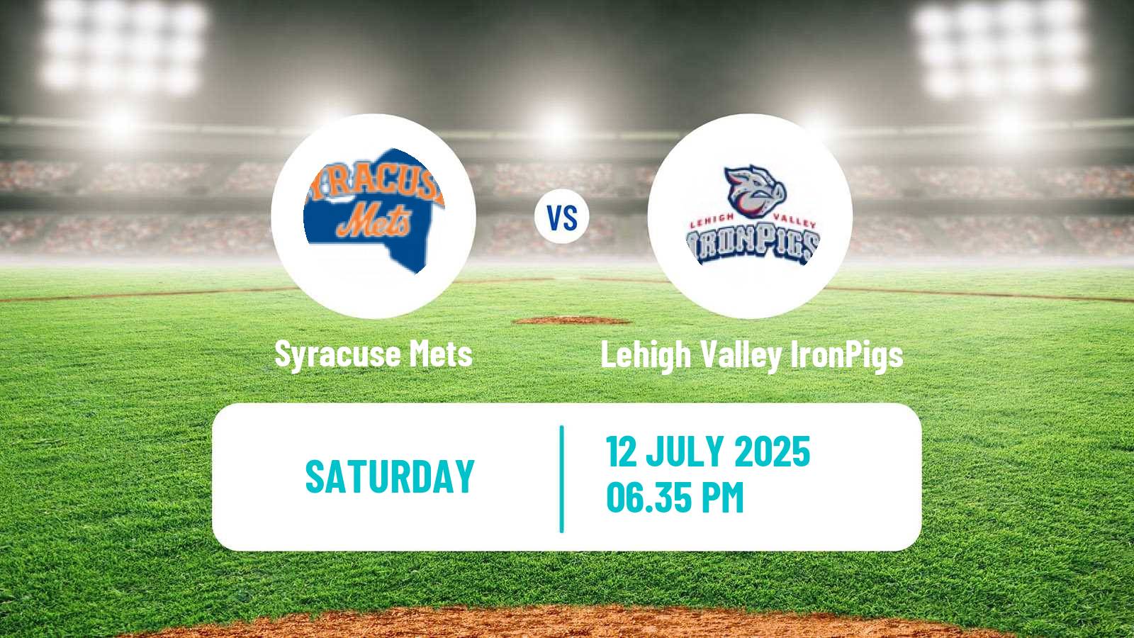 Baseball IL Syracuse Mets - Lehigh Valley IronPigs