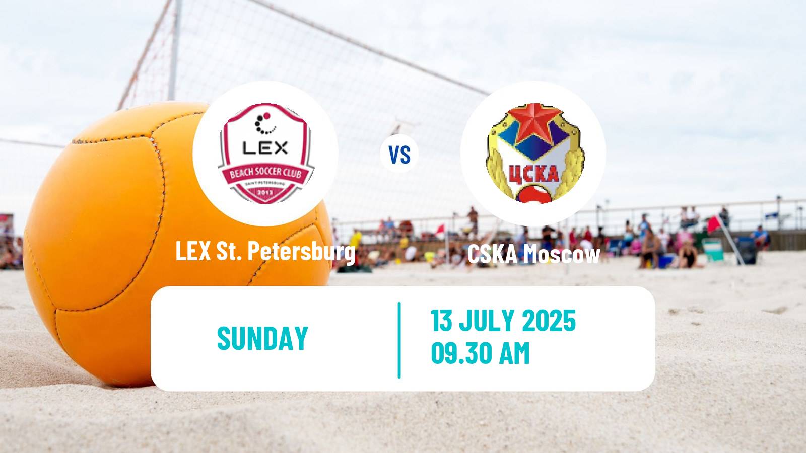 Beach soccer Superliga LEX St. Petersburg - CSKA Moscow