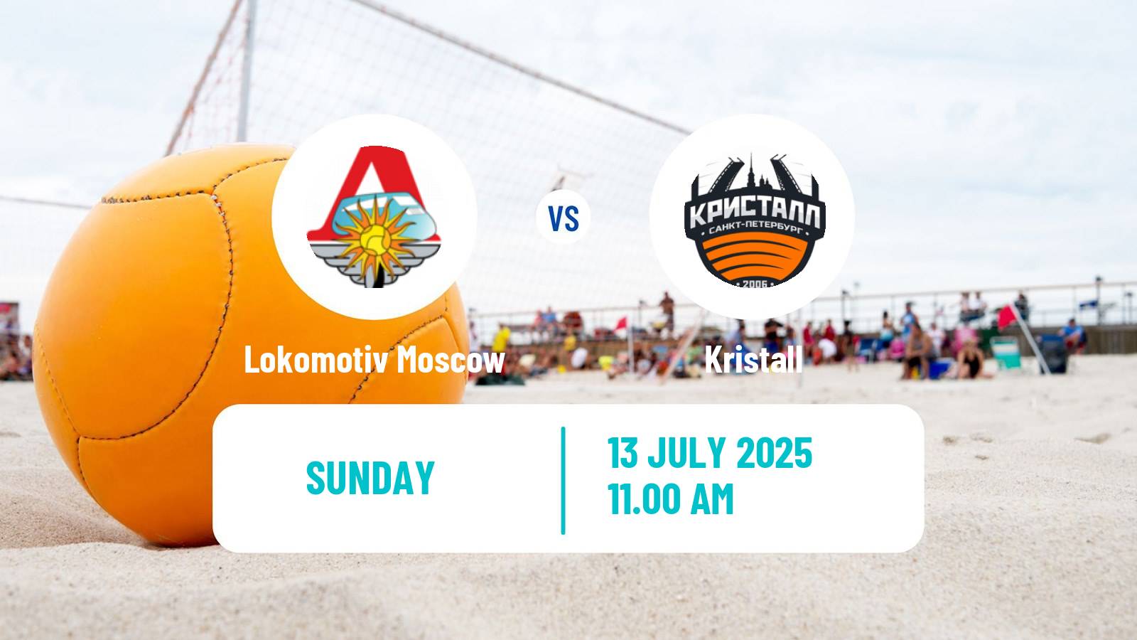 Beach soccer Superliga Lokomotiv Moscow - Kristall