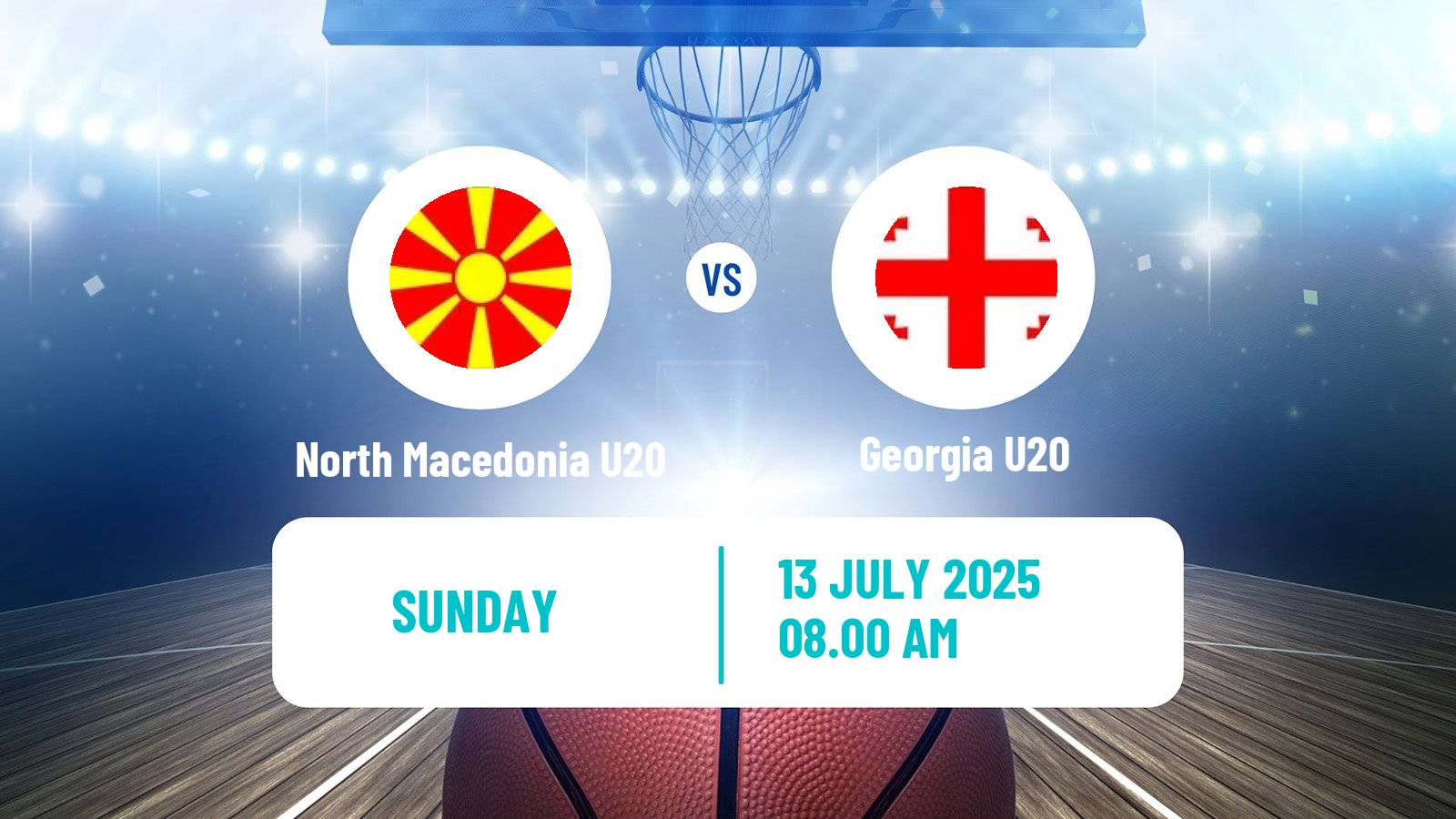 Basketball EuroBasket U20 B North Macedonia U20 - Georgia U20