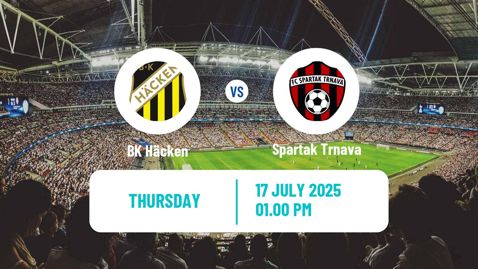 Soccer UEFA Europa League Häcken - Spartak Trnava