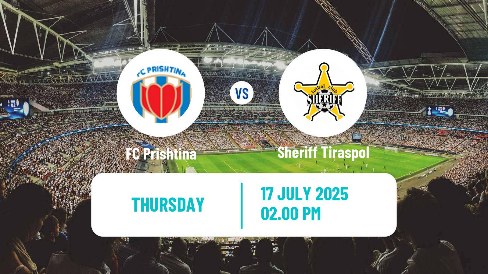 Soccer UEFA Europa League Prishtina - Sheriff Tiraspol