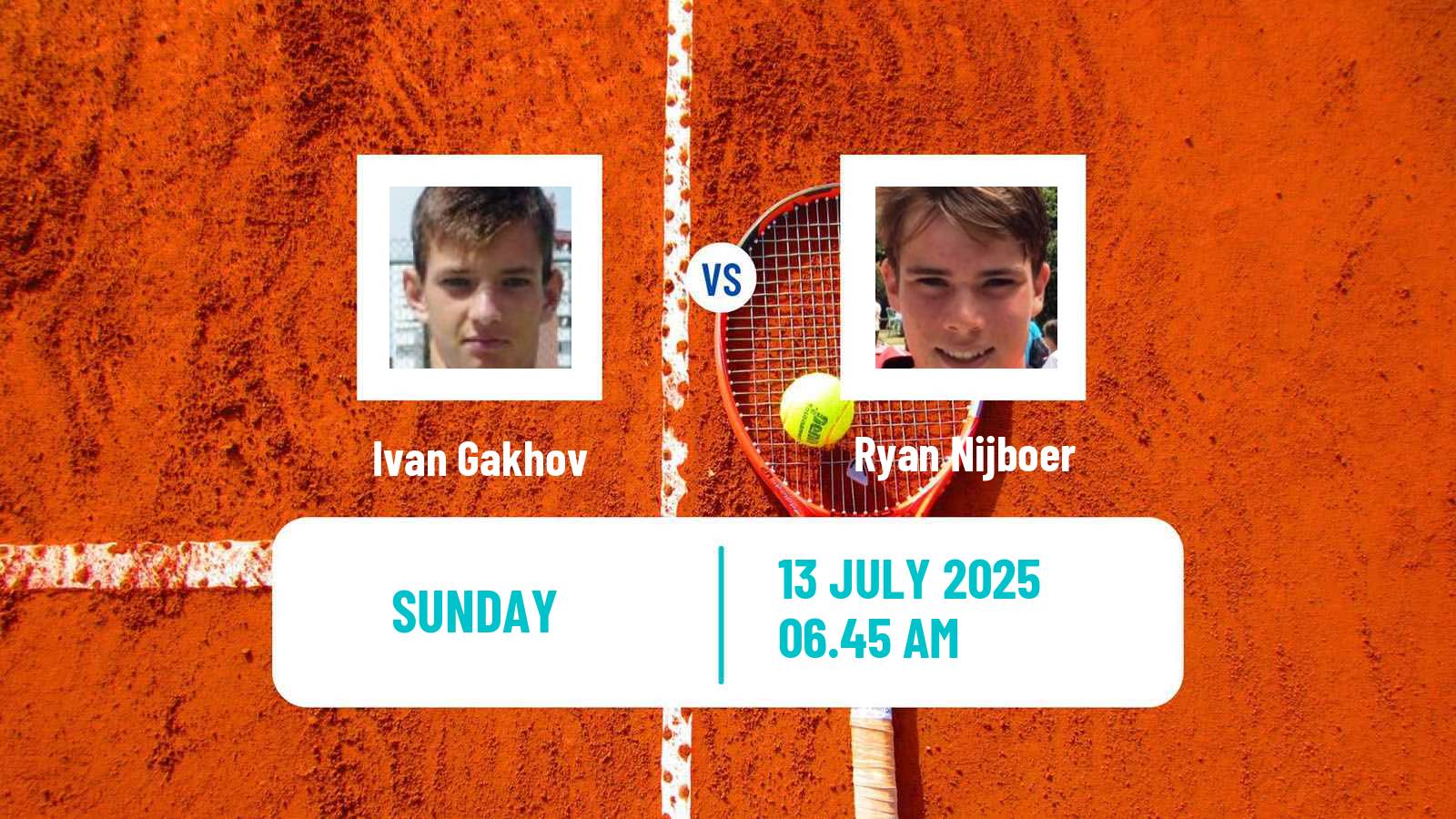 Tennis ITF M25 The Hague Men Ivan Gakhov - Ryan Nijboer
