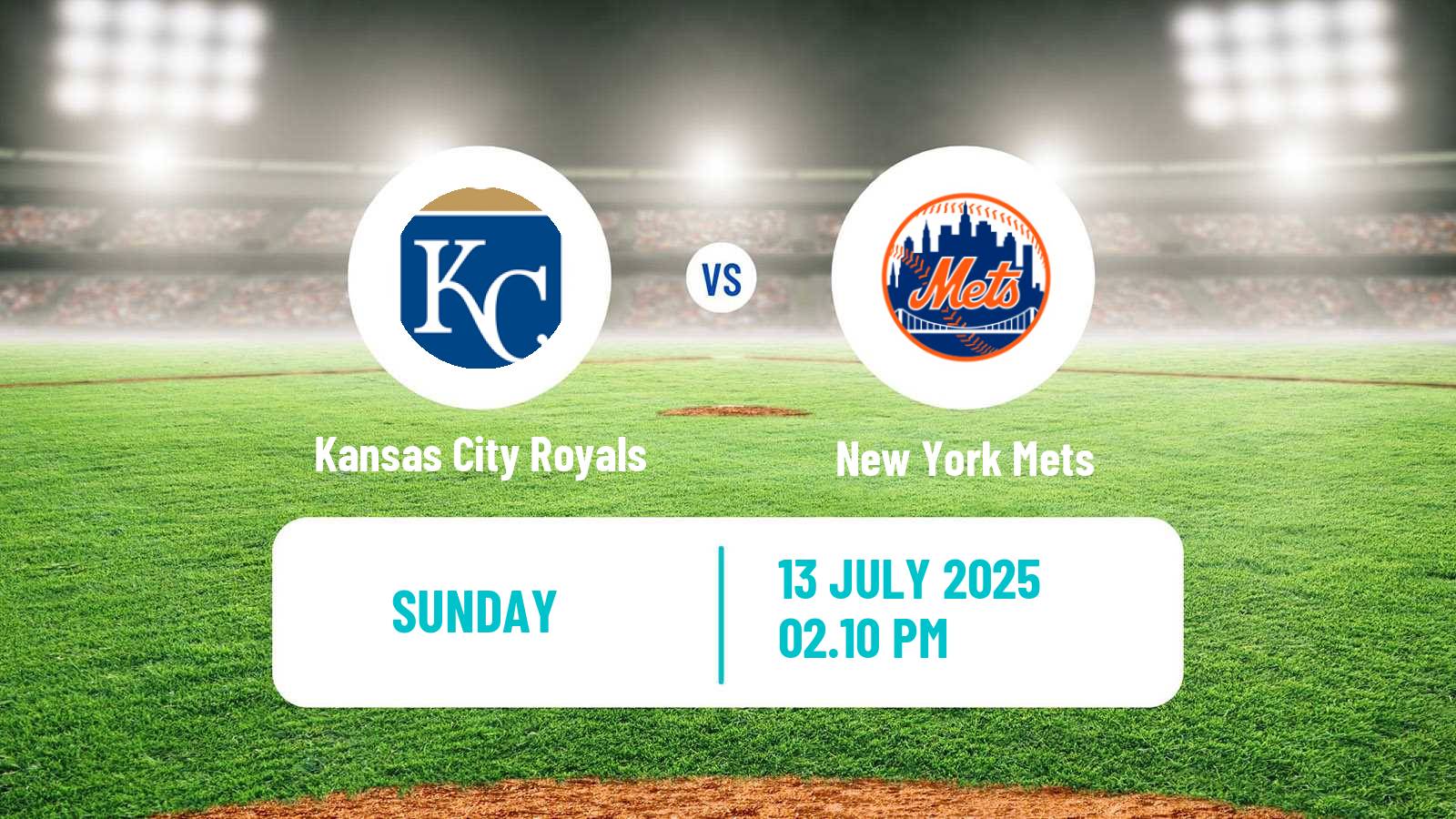 Baseball MLB Kansas City Royals - New York Mets