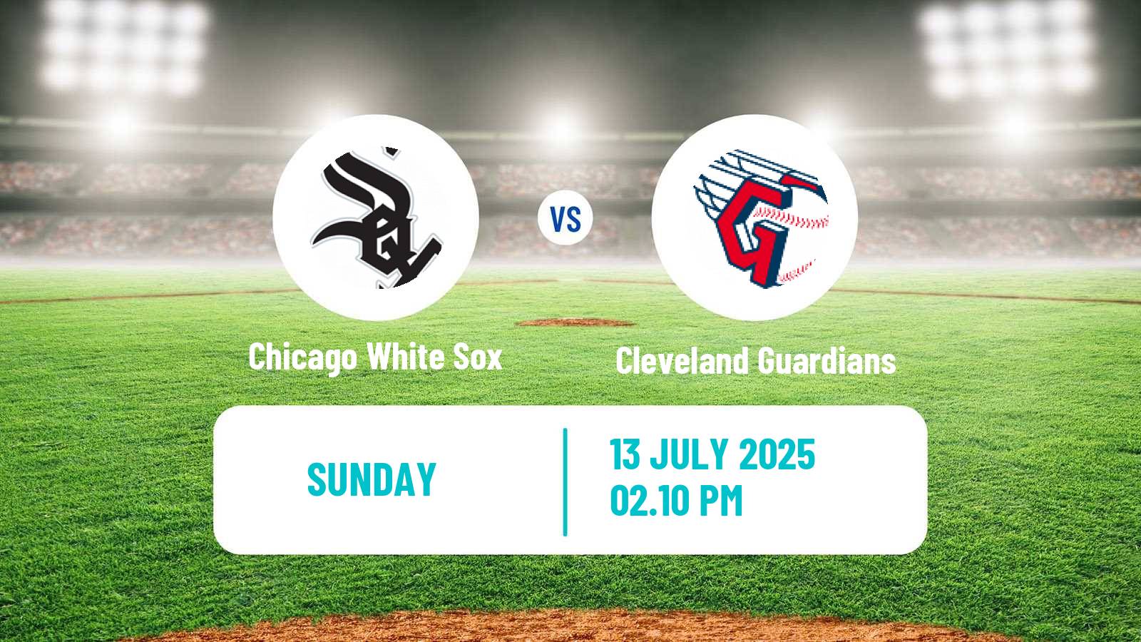 Baseball MLB Chicago White Sox - Cleveland Guardians