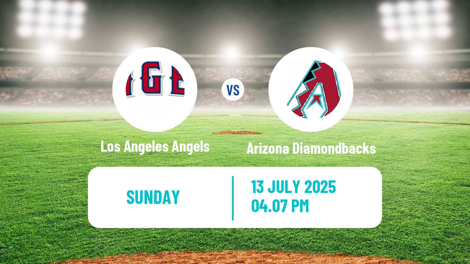 Baseball MLB Los Angeles Angels - Arizona Diamondbacks