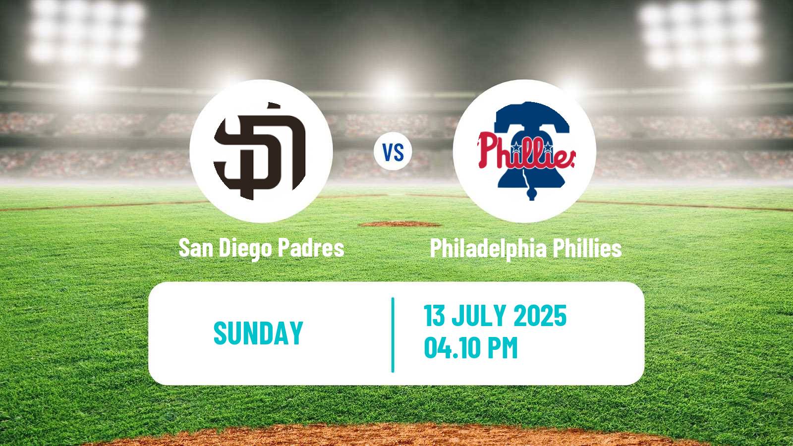 Baseball MLB San Diego Padres - Philadelphia Phillies