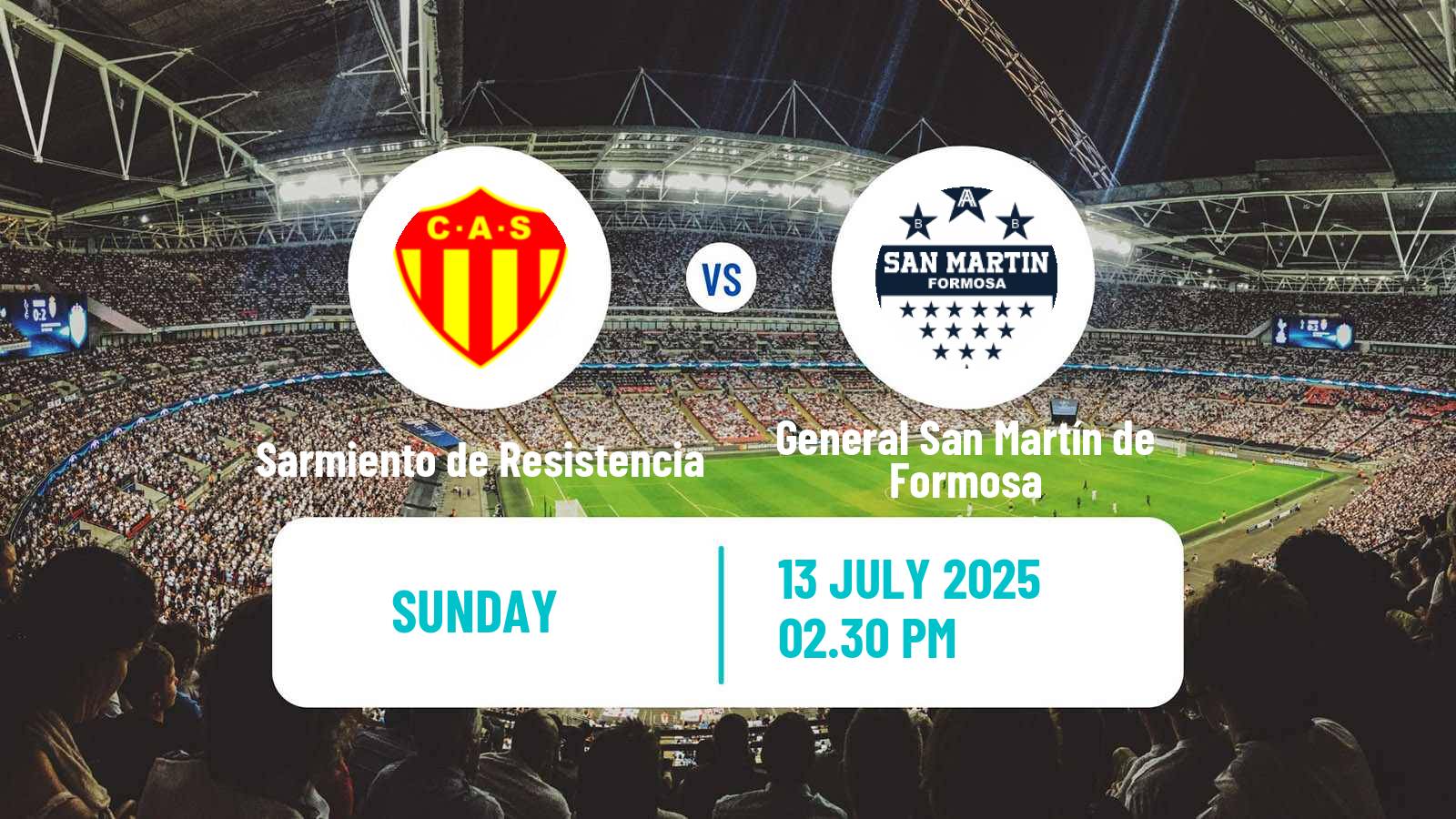 Soccer Argentinian Torneo Federal Sarmiento de Resistencia - General San Martín de Formosa