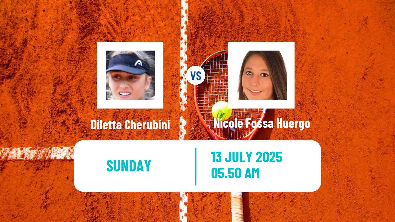 Tennis WTA Hamburg Diletta Cherubini - Nicole Fossa Huergo