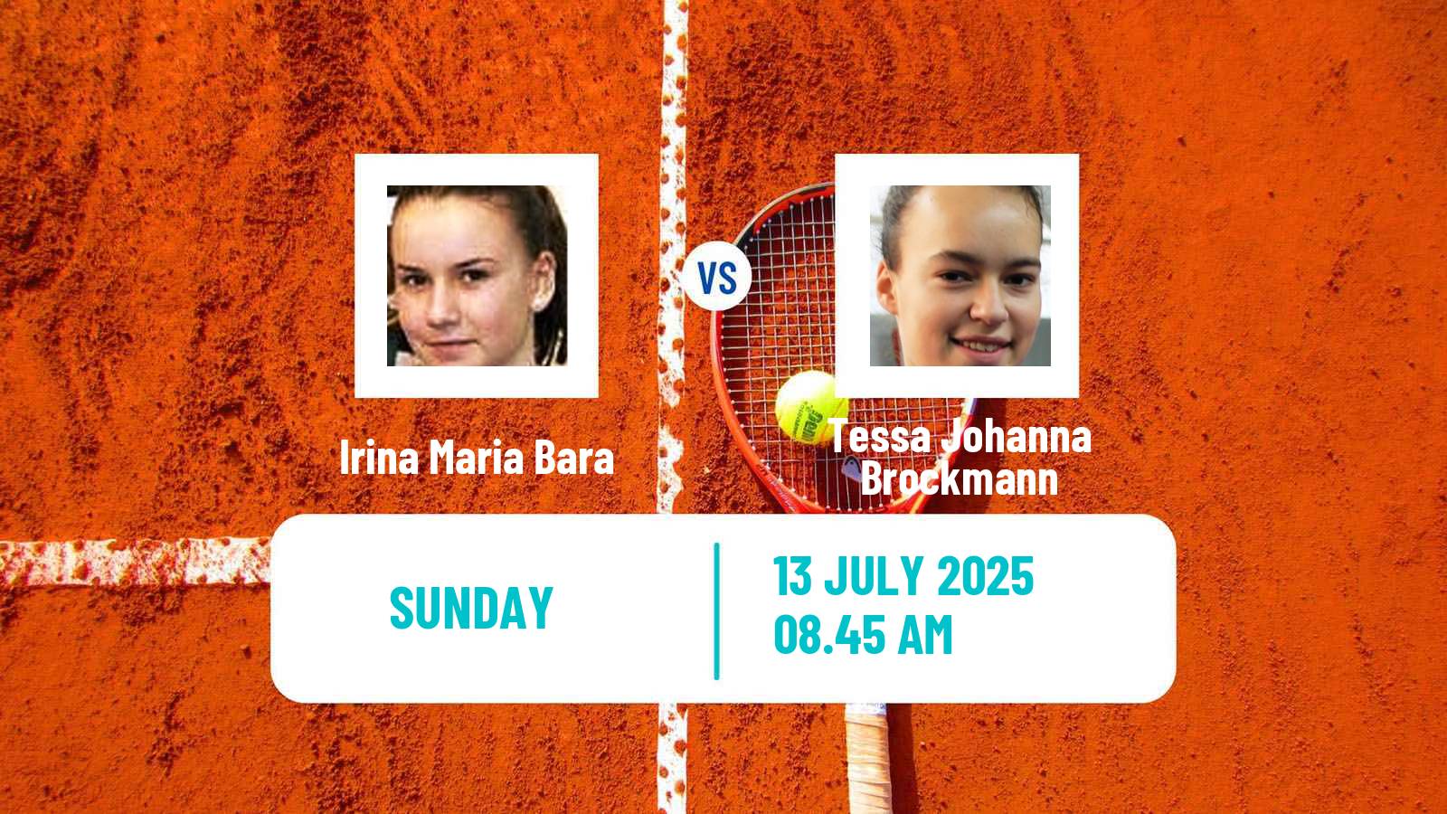 Tennis WTA Hamburg Irina Maria Bara - Tessa Johanna Brockmann