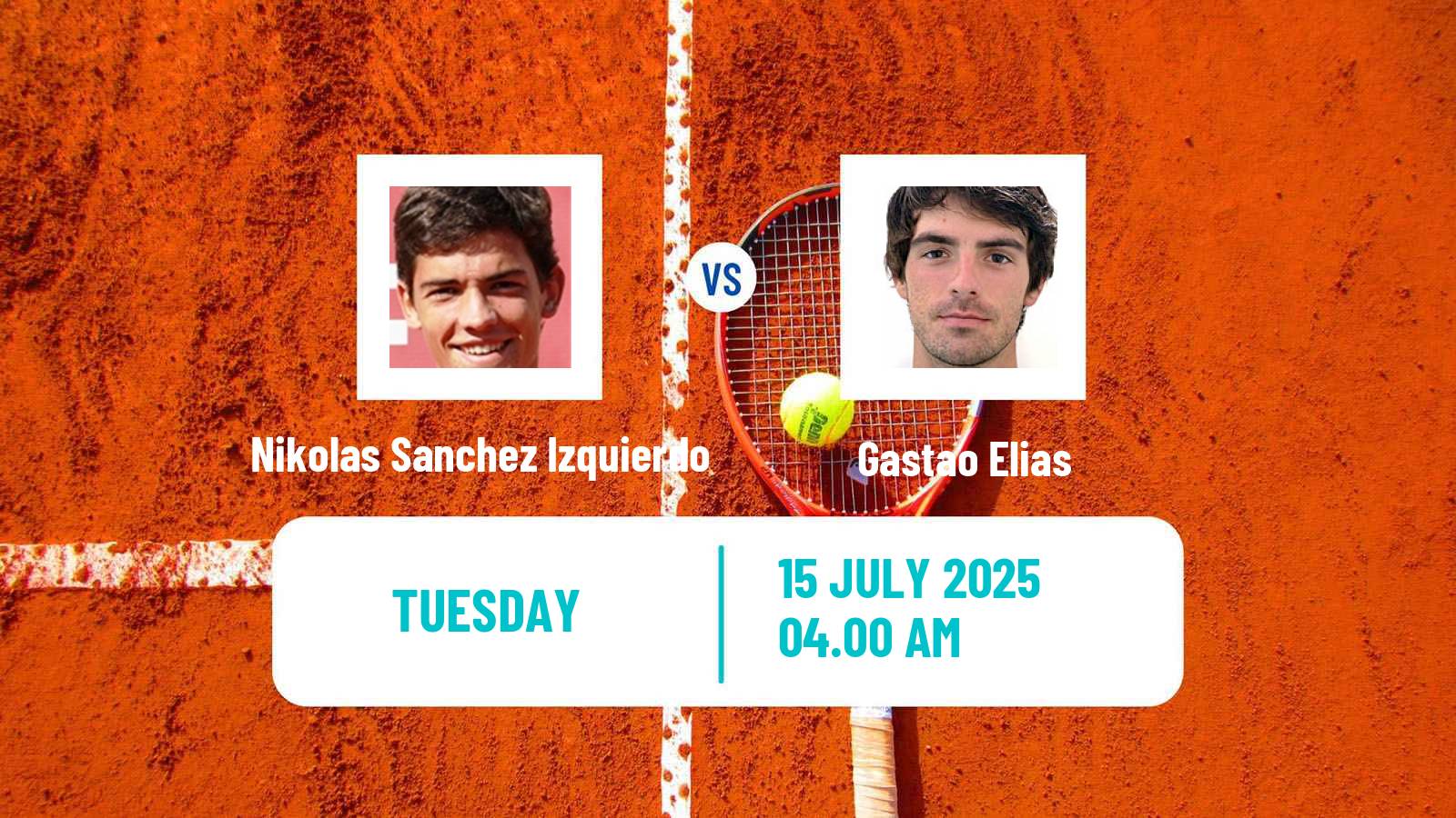 Tennis Pozoblanco Challenger Men Nikolas Sanchez Izquierdo - Gastao Elias