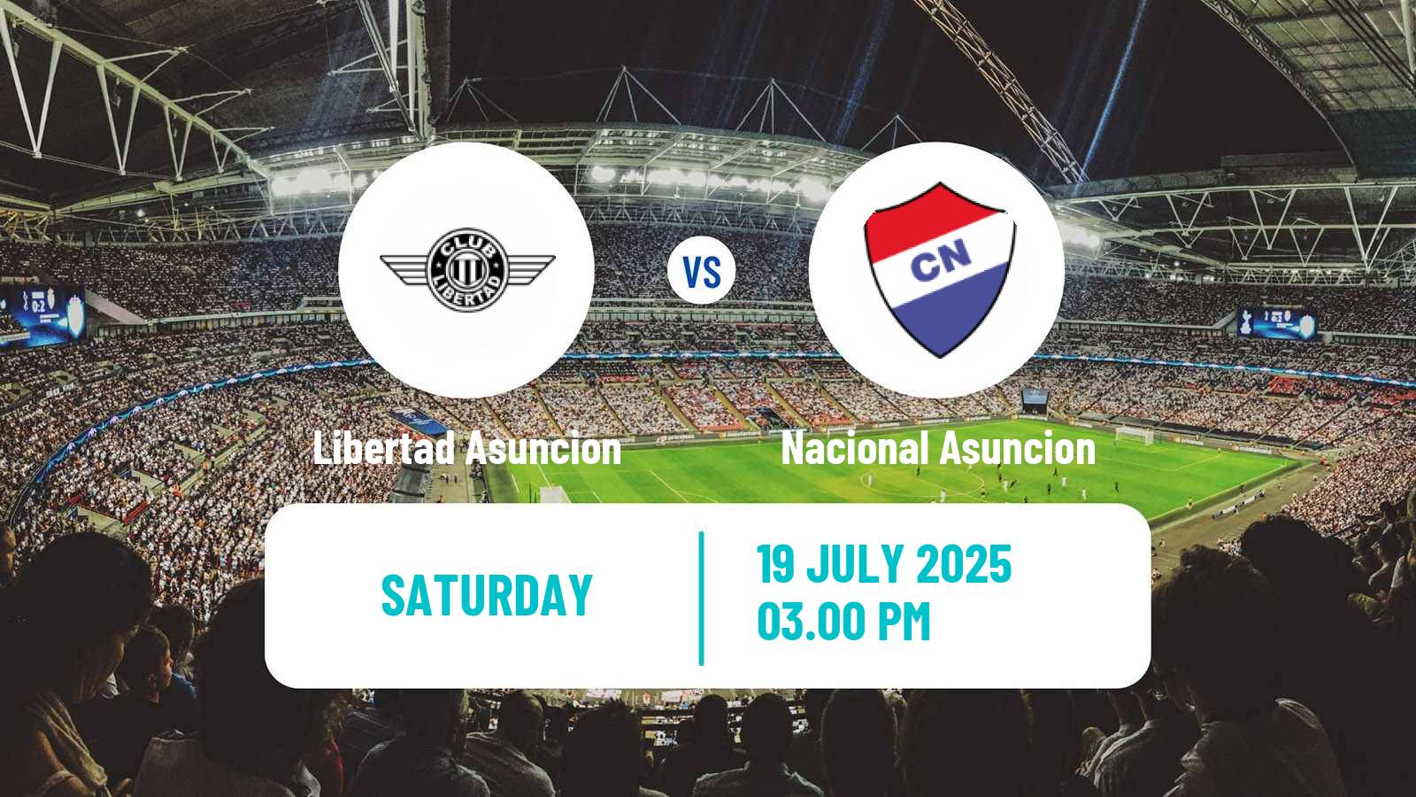 Soccer Paraguayan Primera Division Libertad Asuncion - Nacional Asuncion