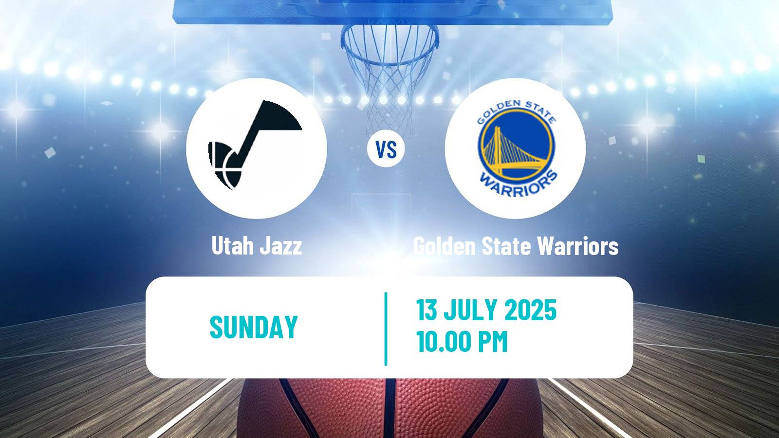 Basketball NBA Las Vegas Summer League Utah Jazz - Golden State Warriors
