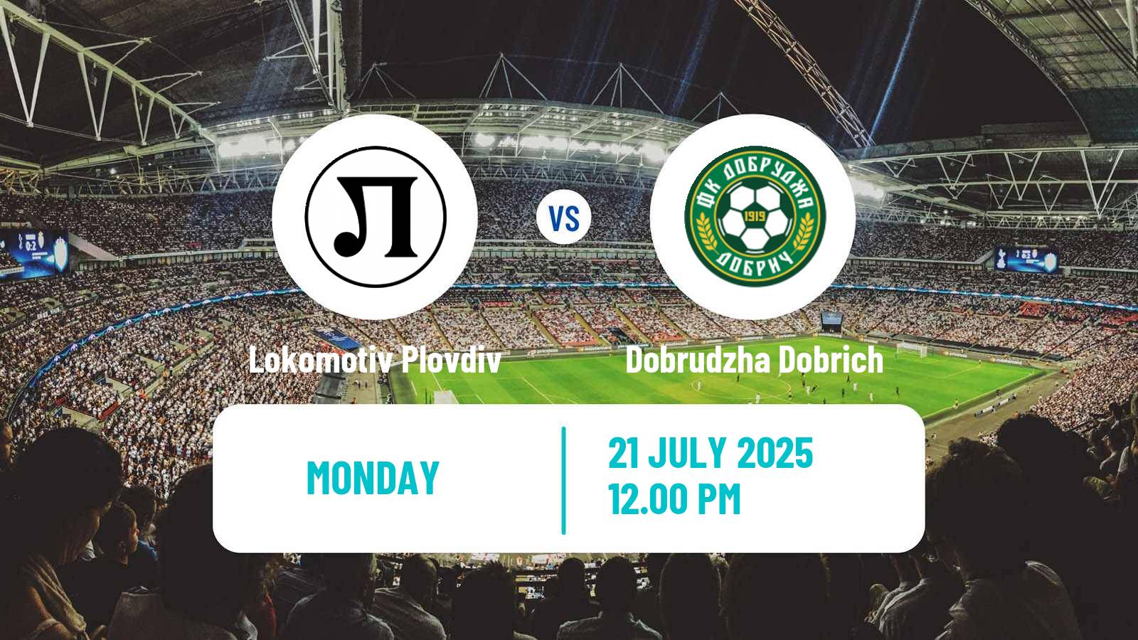 Soccer Bulgarian Parva Liga Lokomotiv Plovdiv - Dobrudzha Dobrich