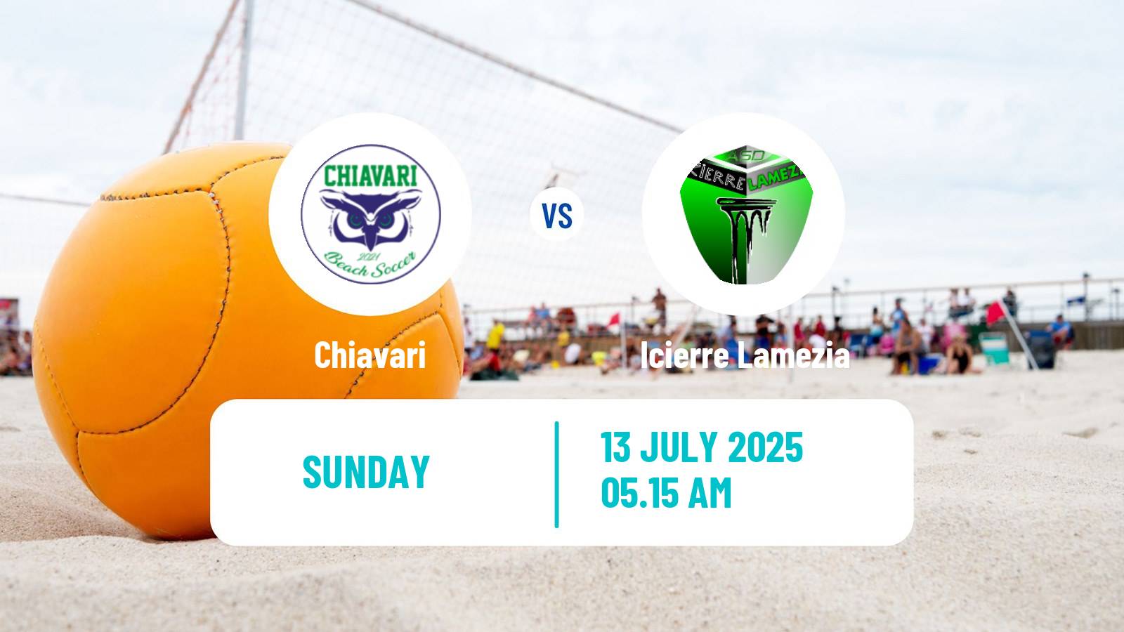 Beach soccer Serie A Chiavari - Icierre Lamezia