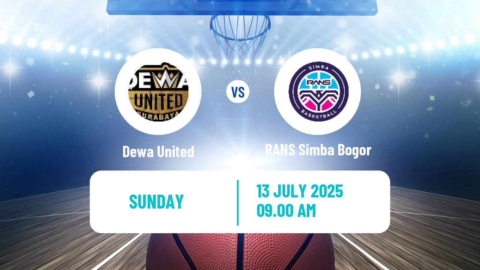 Basketball Indonesian IBL Dewa United - RANS Simba Bogor