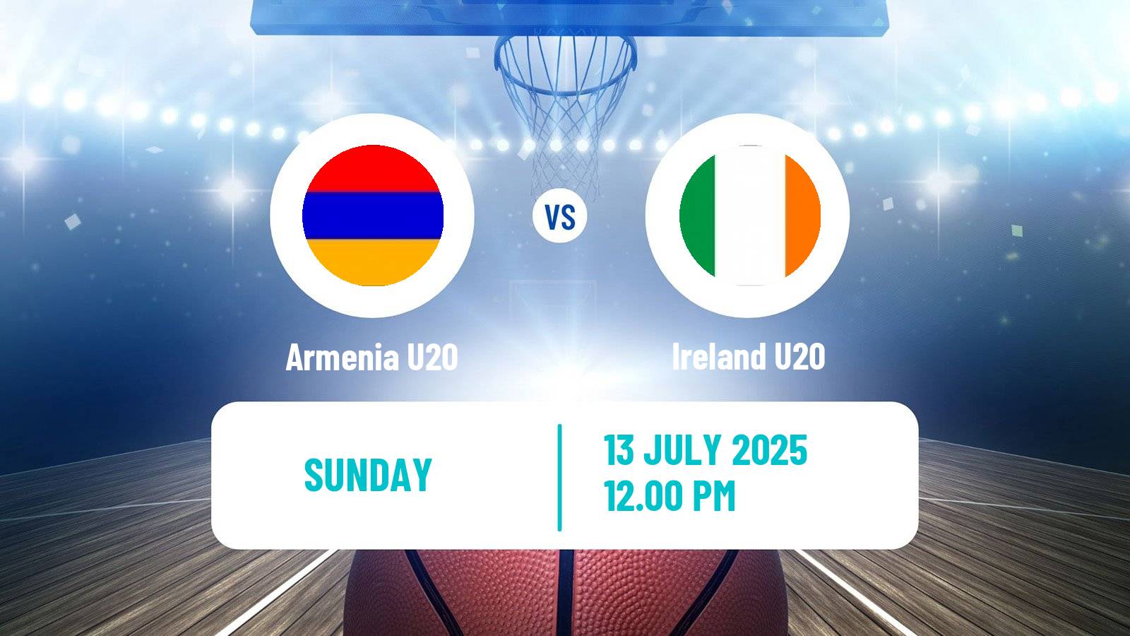 Basketball EuroBasket U20 B Armenia U20 - Ireland U20