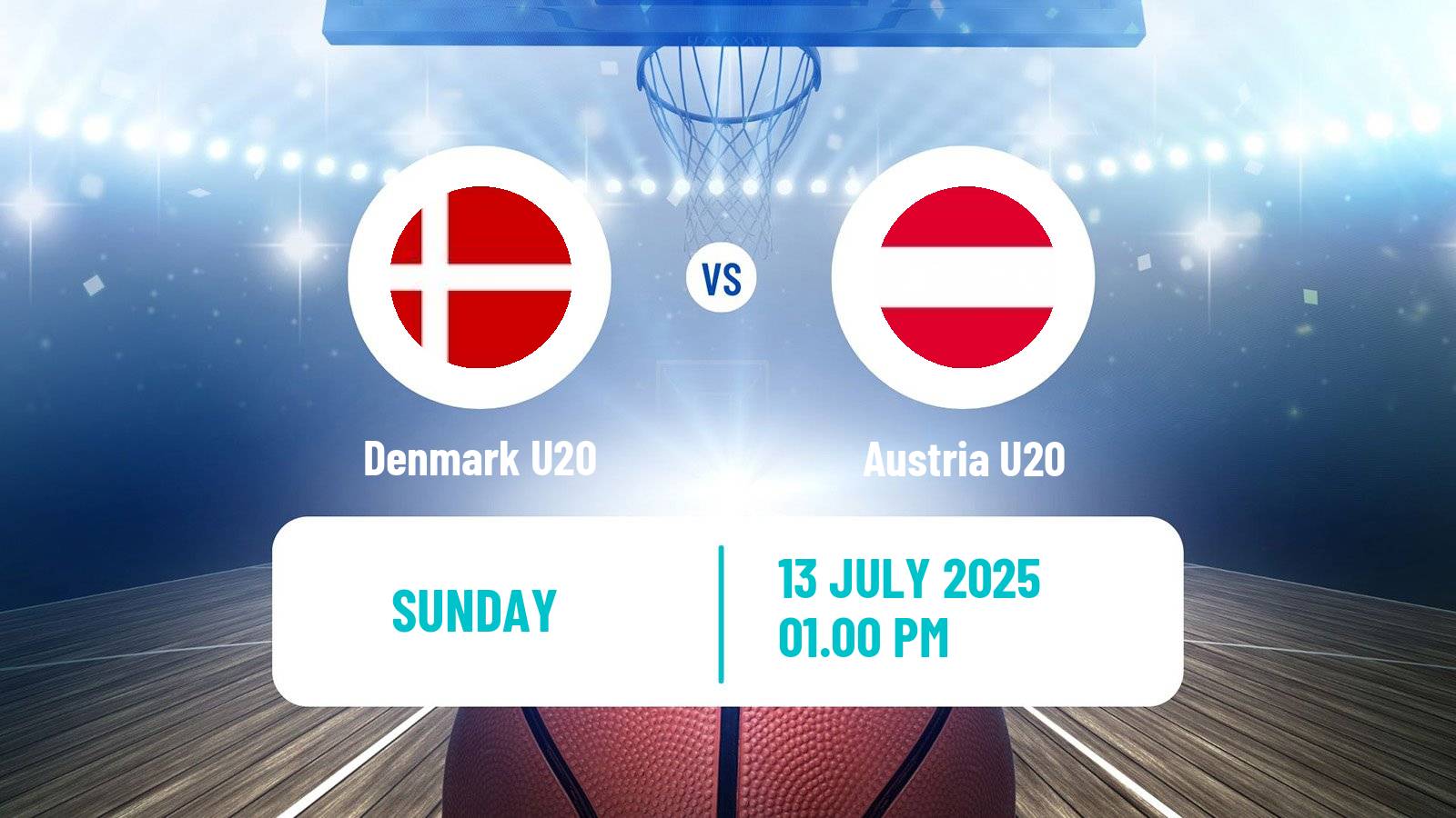 Basketball EuroBasket U20 B Denmark U20 - Austria U20