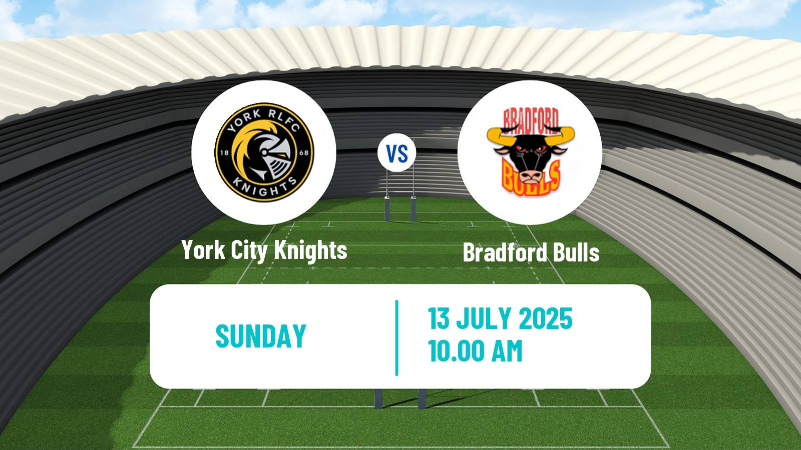 Rugby league English Championship Rugby League York City Knights - Bradford Bulls