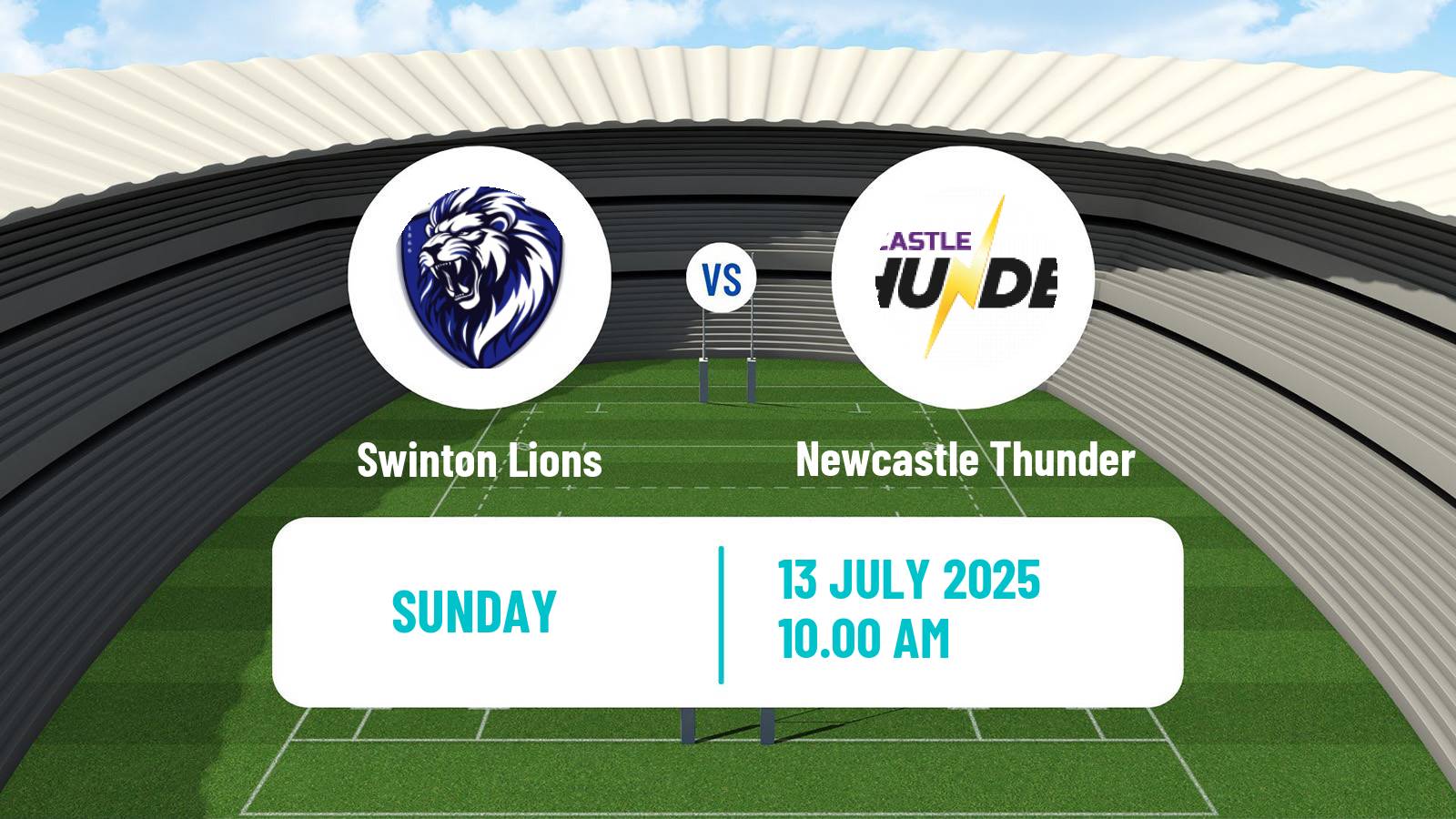 Rugby league English League 1 Rugby League Swinton Lions - Newcastle Thunder