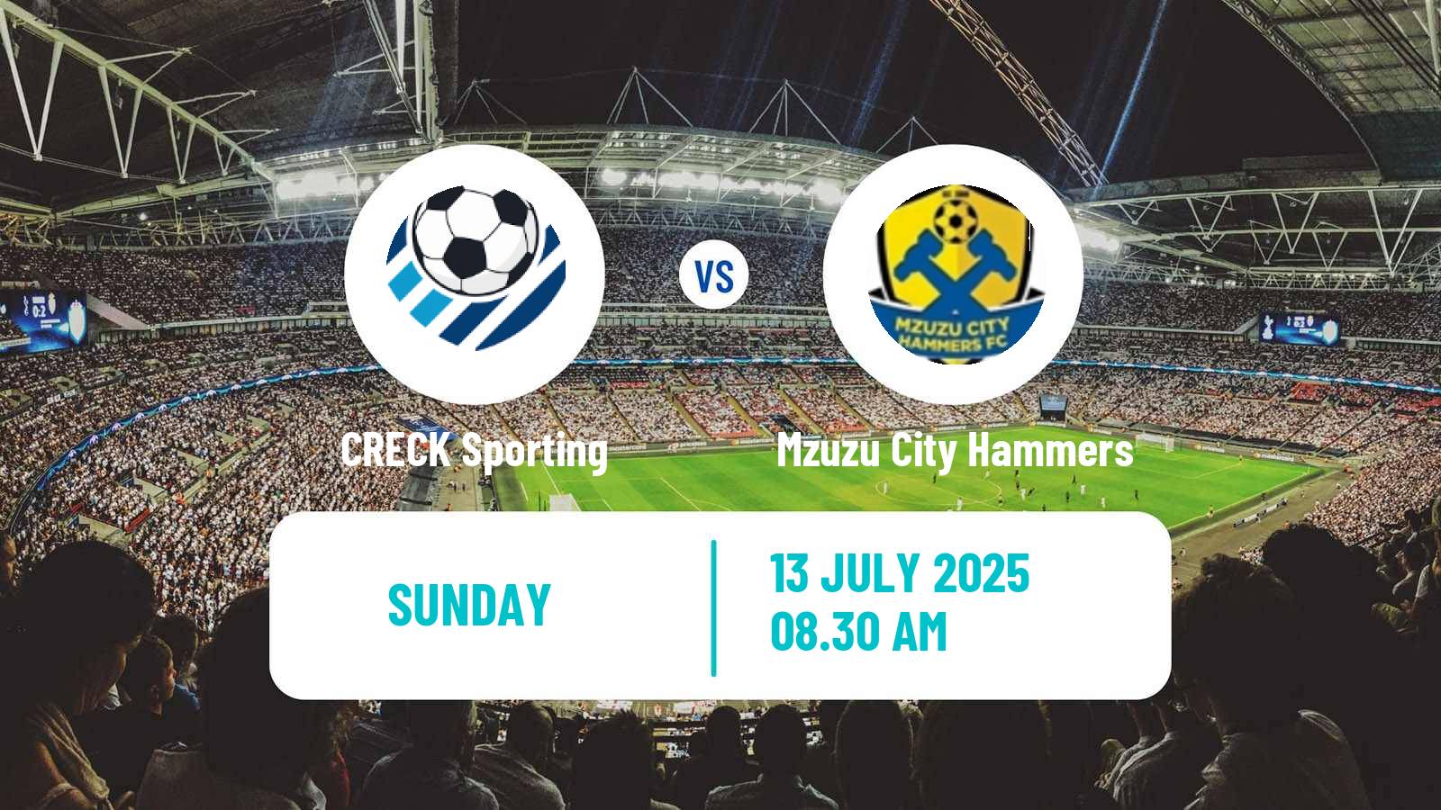 Soccer Malawi Premier Division CRECK Sporting - Mzuzu City Hammers