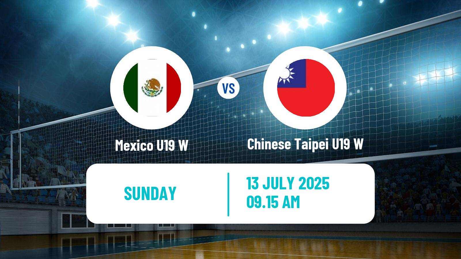 Volleyball World Championship U19 Volleyball Women Mexico U19 W - Chinese Taipei U19 W