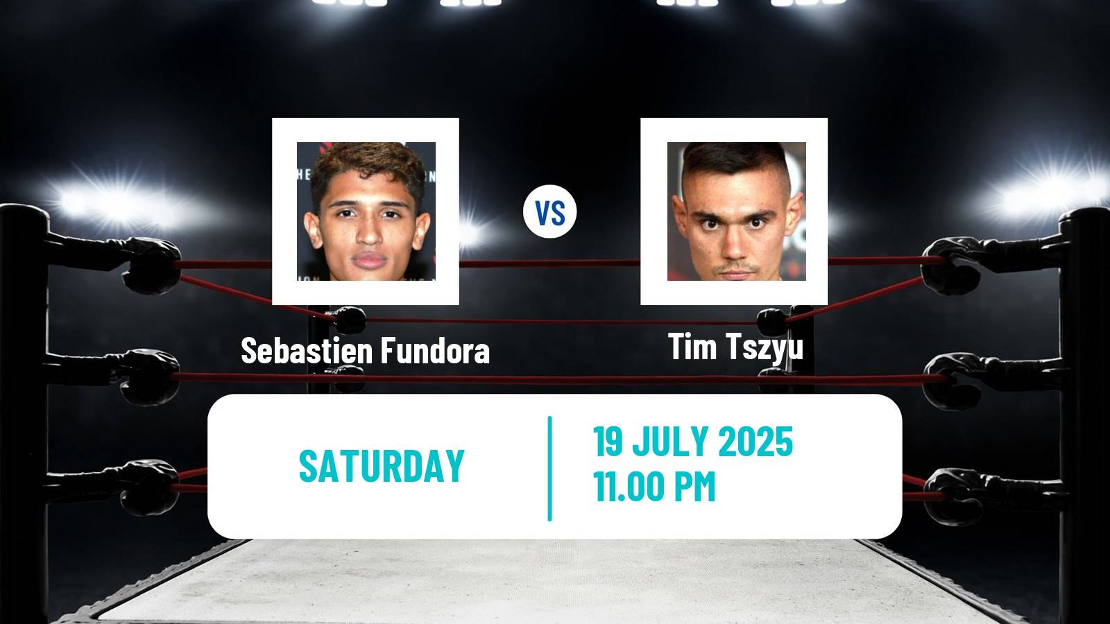 Boxing Super Welterweight WBC WBO Titles Men Sebastien Fundora - Tim Tszyu