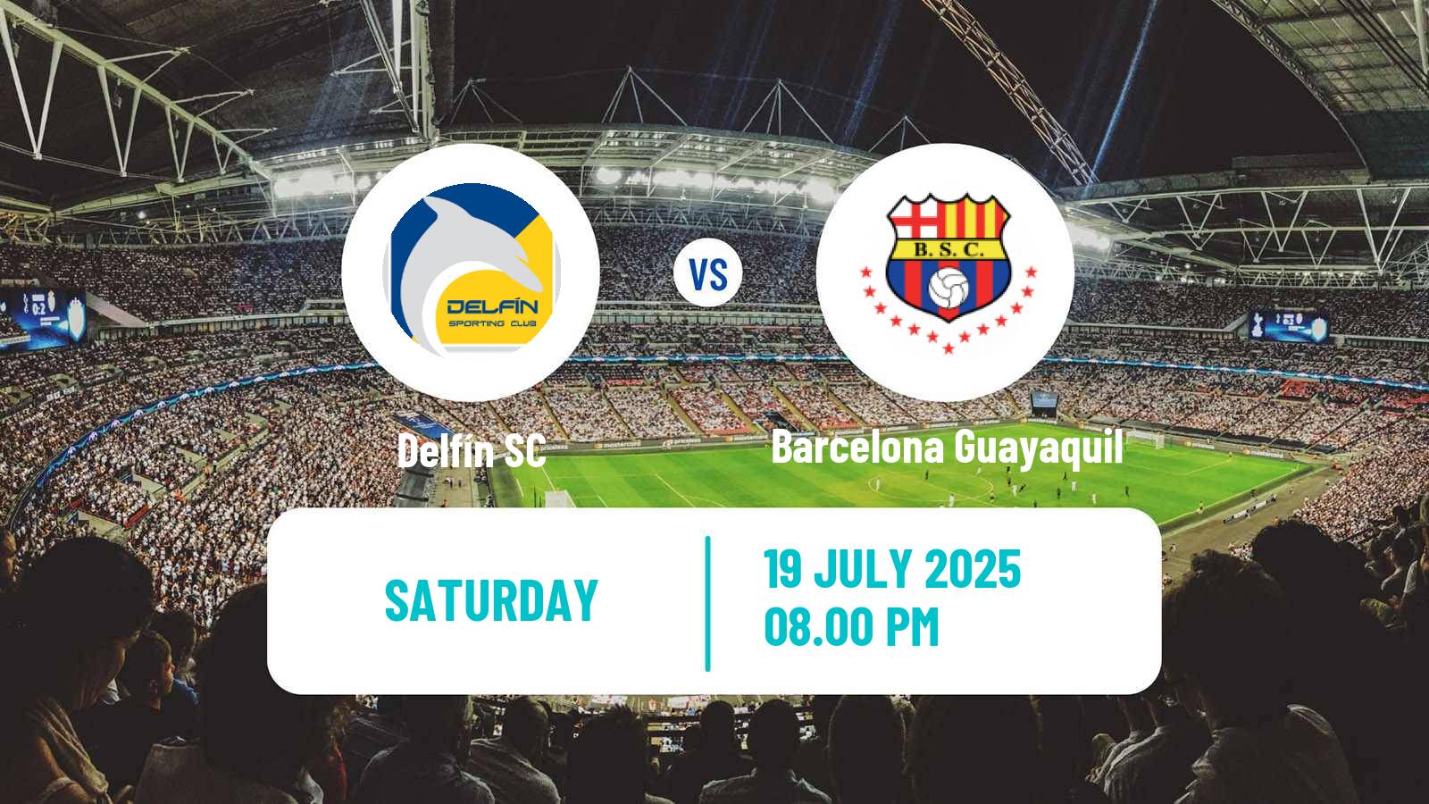 Soccer Ecuadorian Liga Pro Delfín - Barcelona Guayaquil