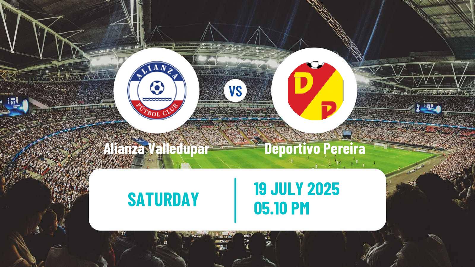 Soccer Colombian Primera A Alianza Valledupar - Deportivo Pereira