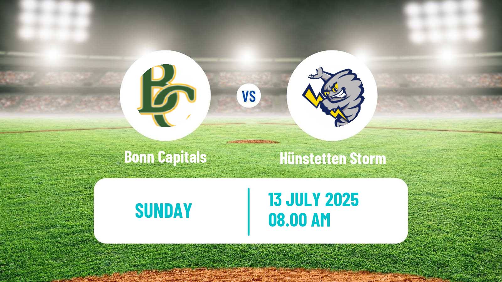 Baseball German Bundesliga North Baseball Bonn Capitals - Hünstetten Storm