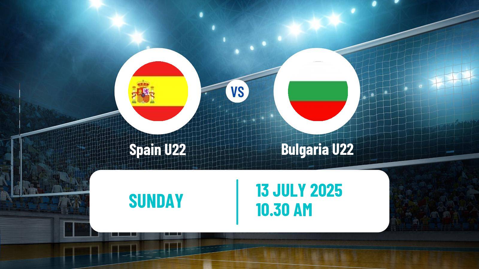Volleyball European Championship U22 Volleyball Spain U22 - Bulgaria U22