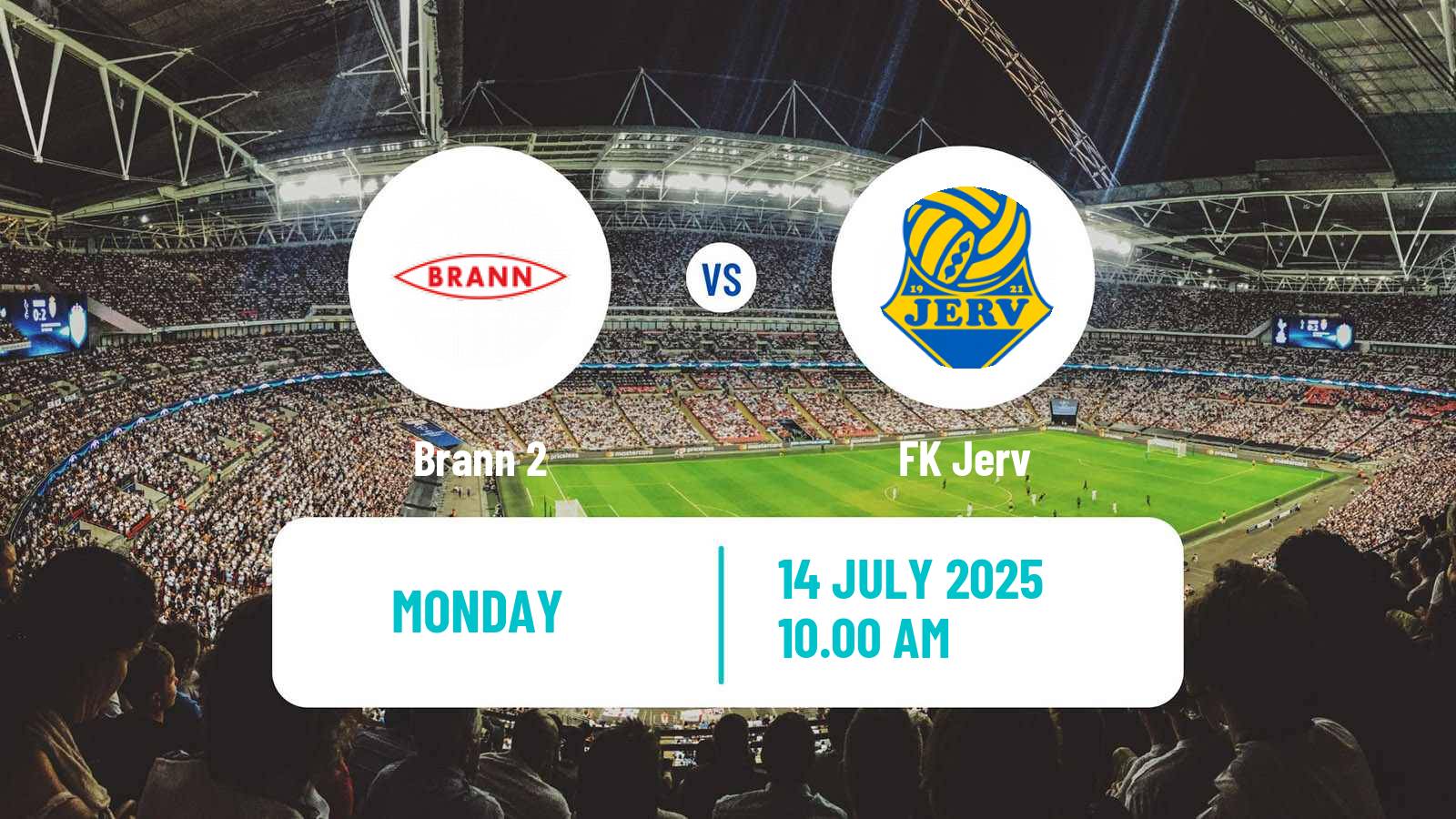 Soccer Norwegian Division 2 - Group 1 Brann 2 - Jerv