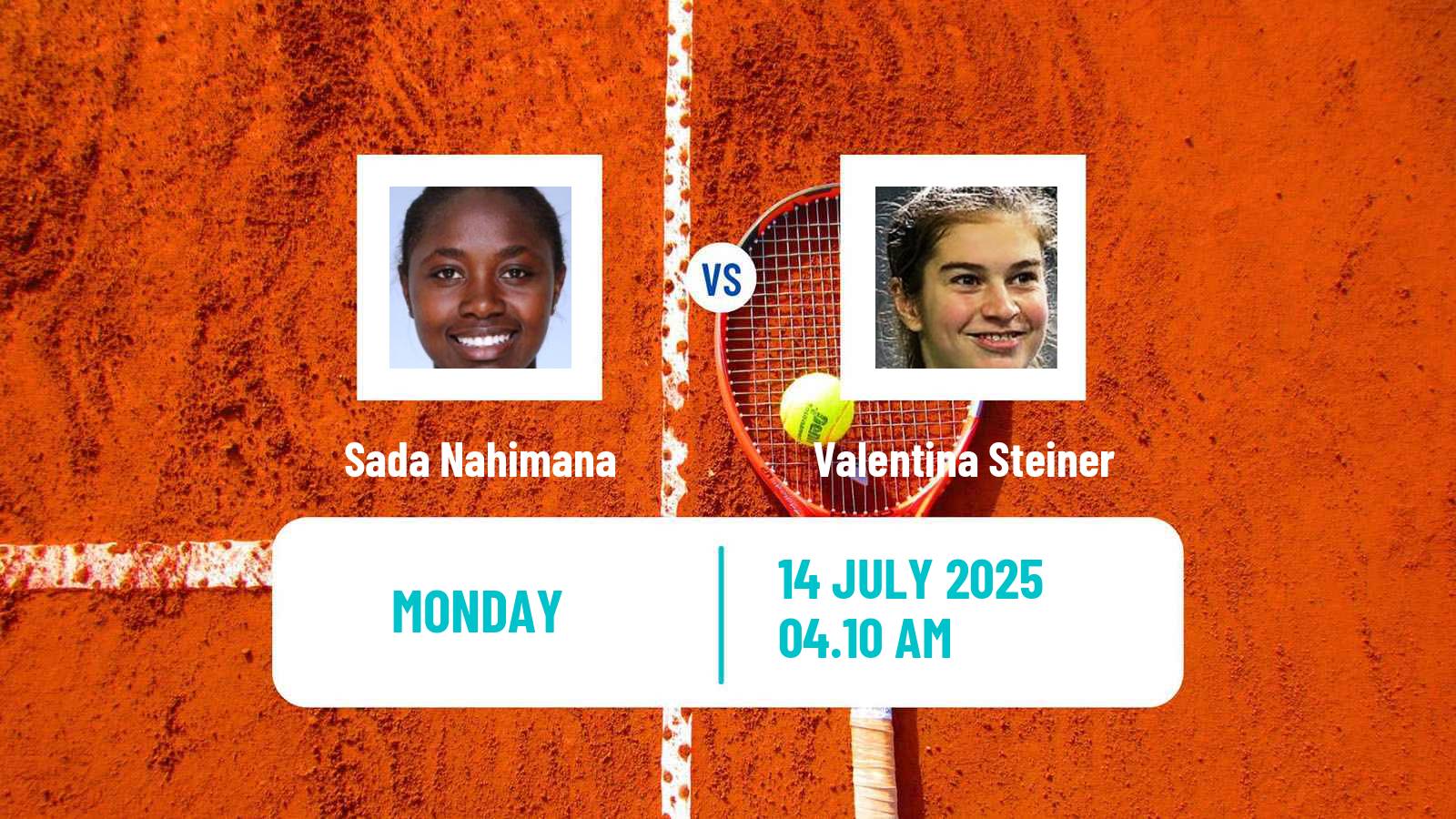 Tennis WTA Hamburg Sada Nahimana - Valentina Steiner