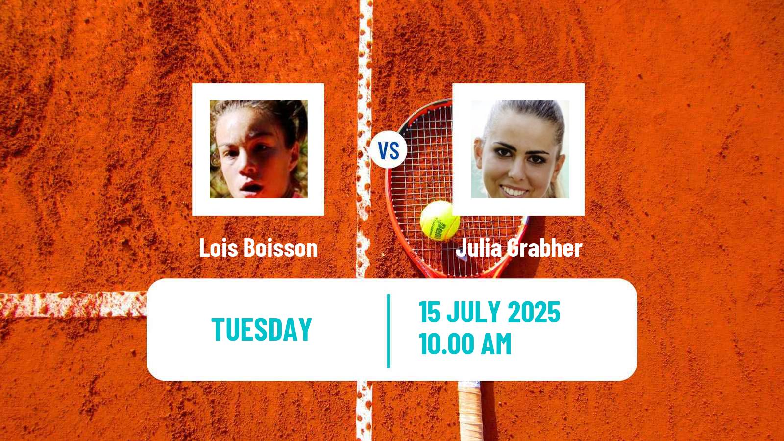 Tennis WTA Hamburg Lois Boisson - Julia Grabher