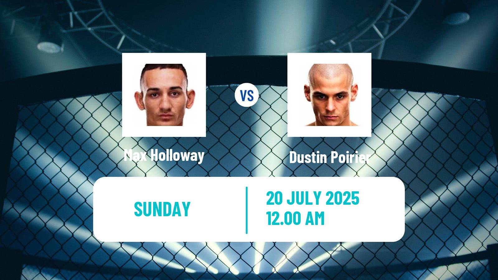 MMA Lightweight UFC Bmf Title Men Max Holloway - Dustin Poirier