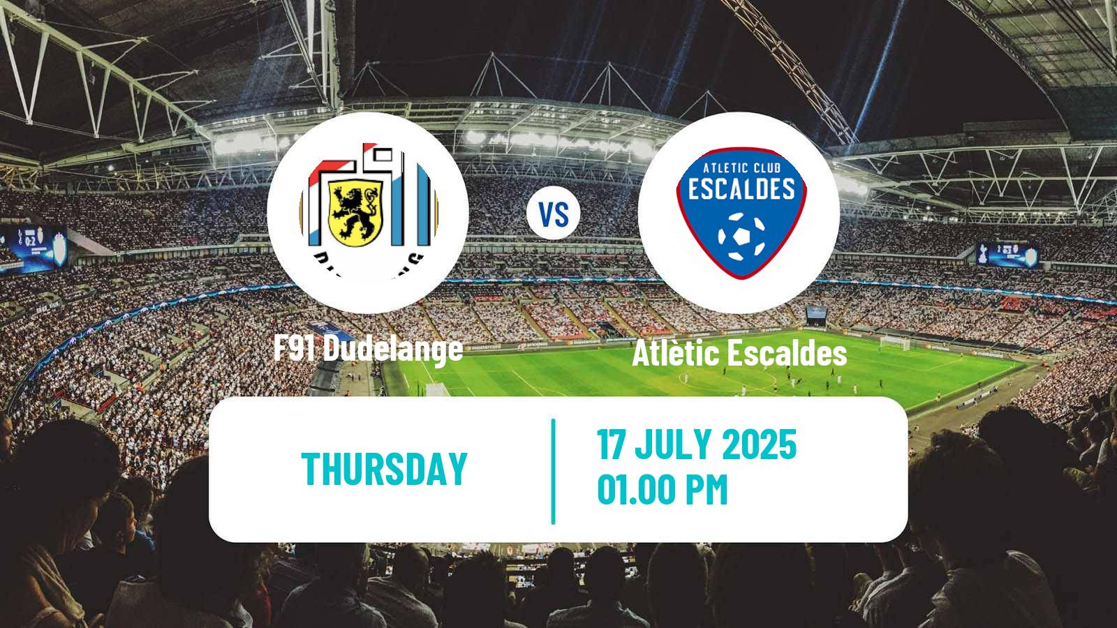 Soccer UEFA Europa Conference League F91 Dudelange - Atlètic Escaldes
