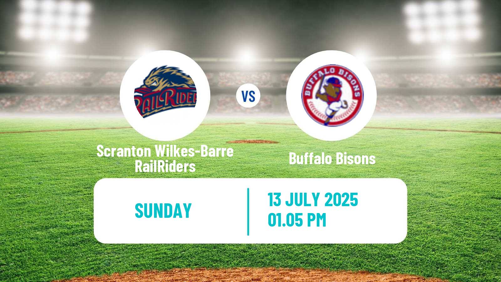 Baseball IL Scranton Wilkes-Barre RailRiders - Buffalo Bisons