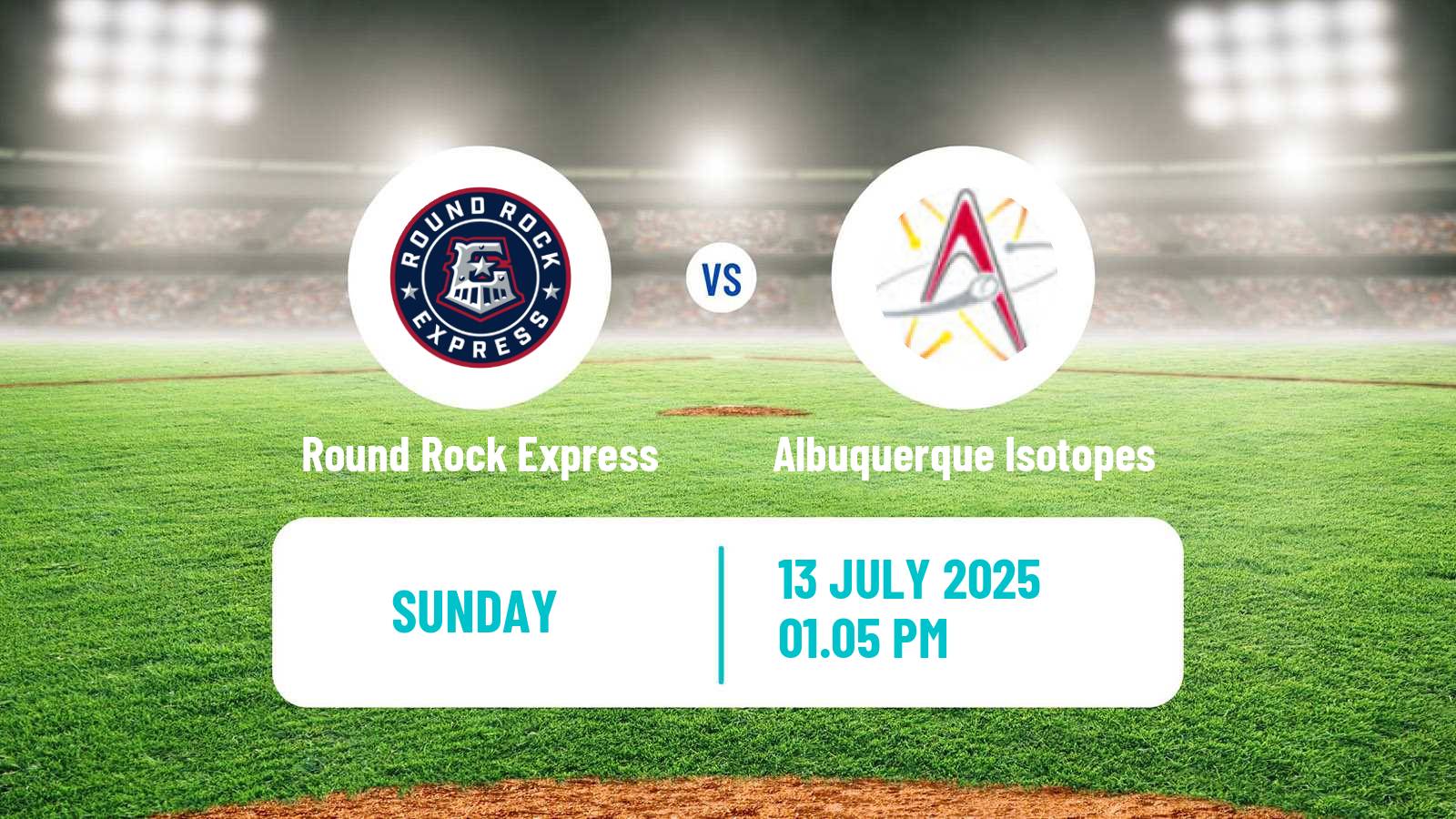 Baseball PCL Round Rock Express - Albuquerque Isotopes