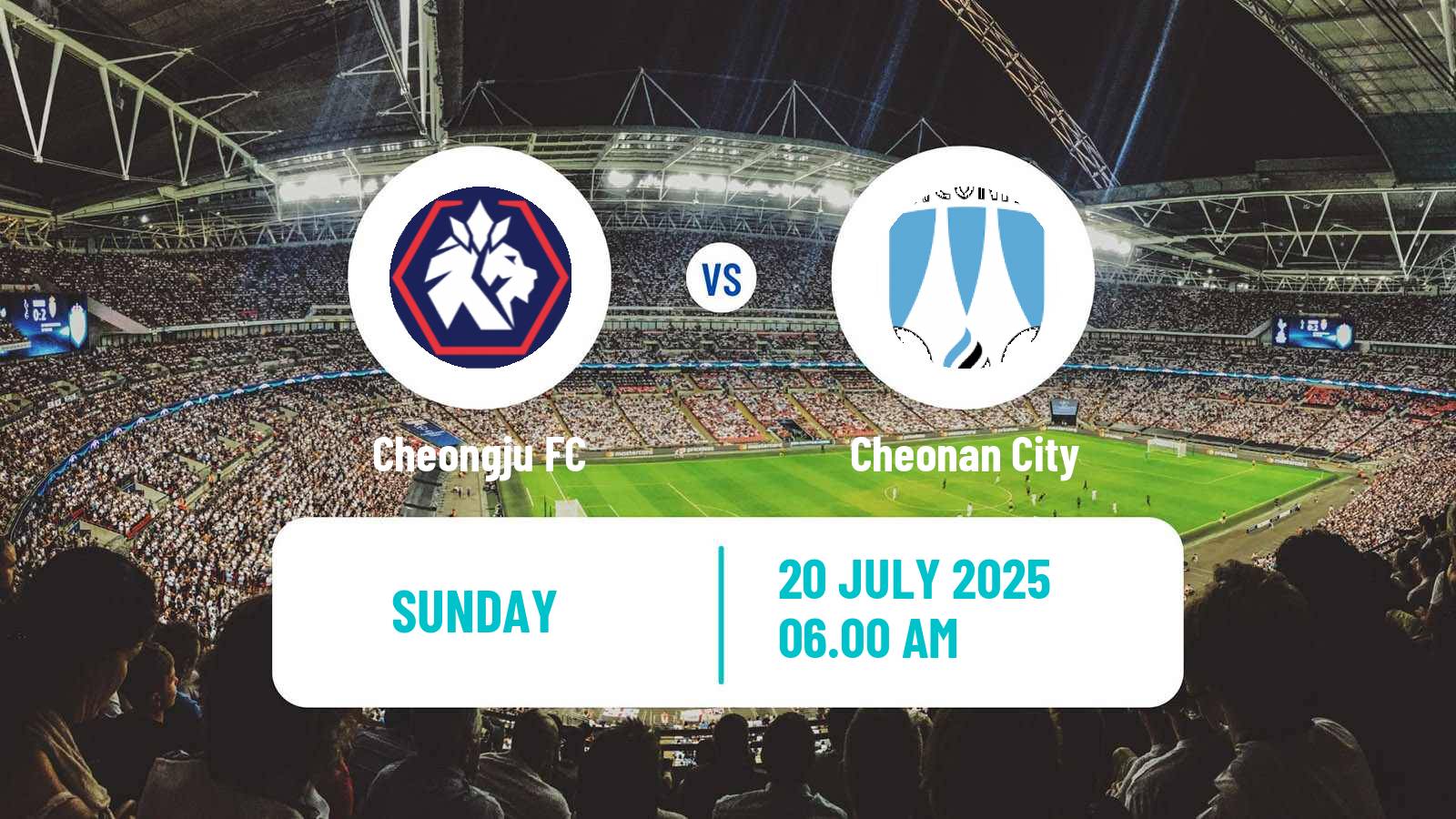 Soccer South Korean K-League 2 Cheongju - Cheonan City